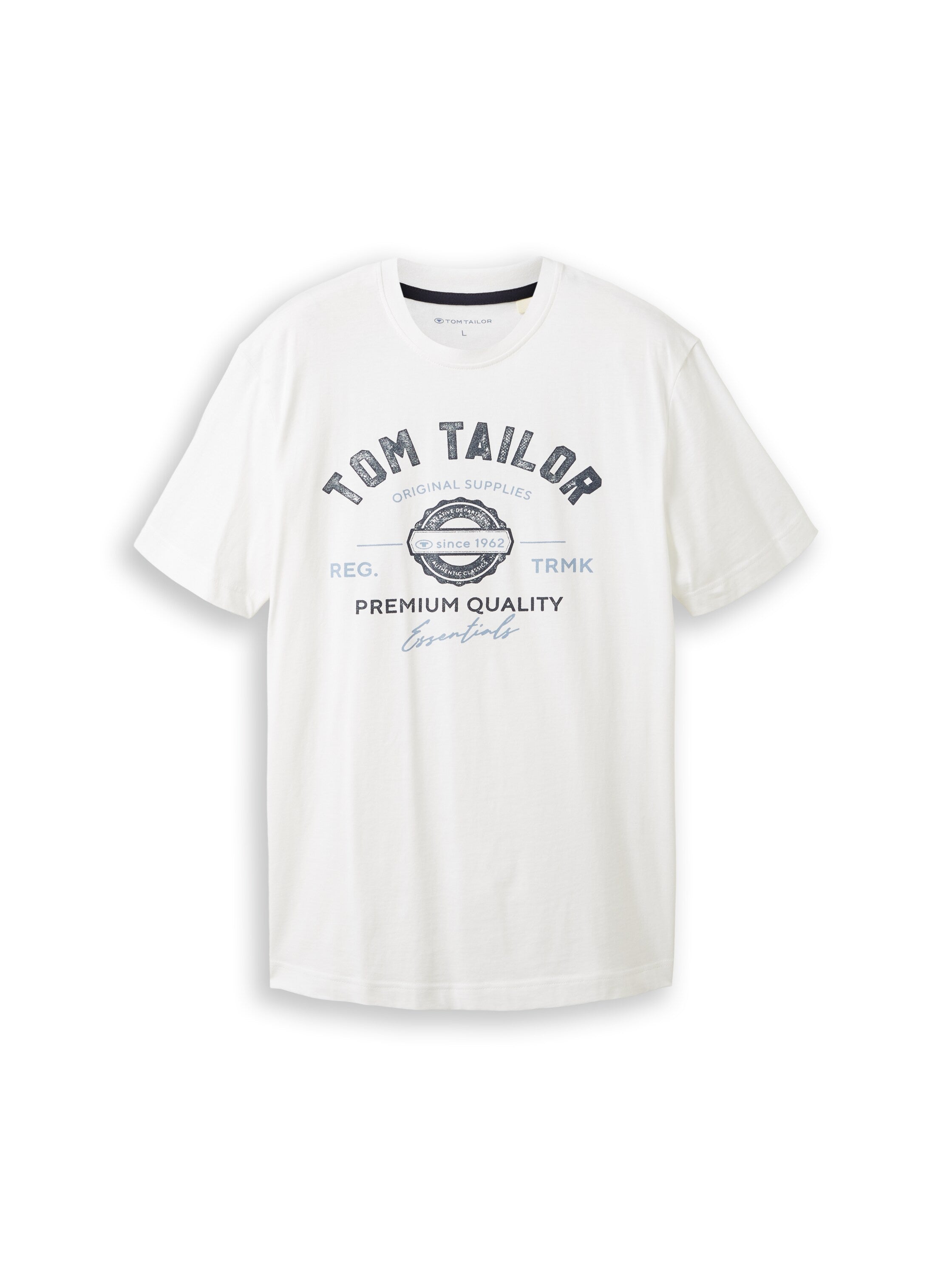 Tom Tailor Herren T-Shirts kurz White