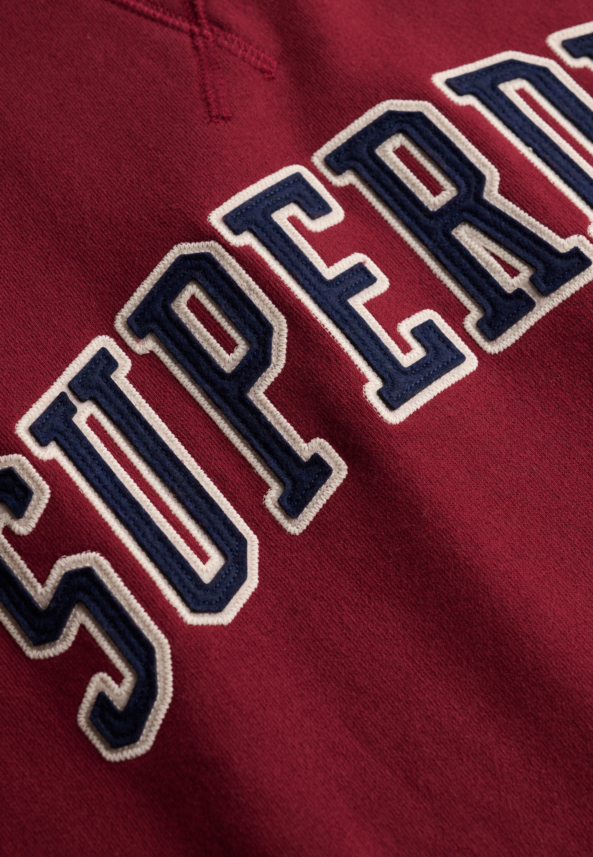 Superdry Men Herren Sweatshirts Msc Deep Ruby