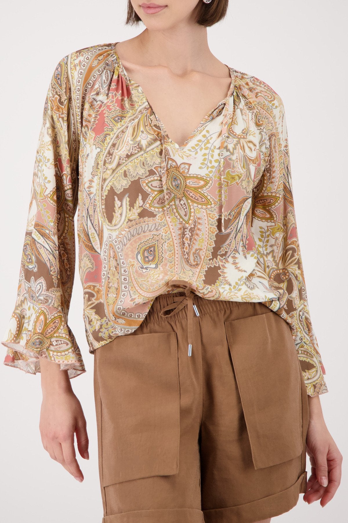 Monari Damen Blusen  Mocca Gemus