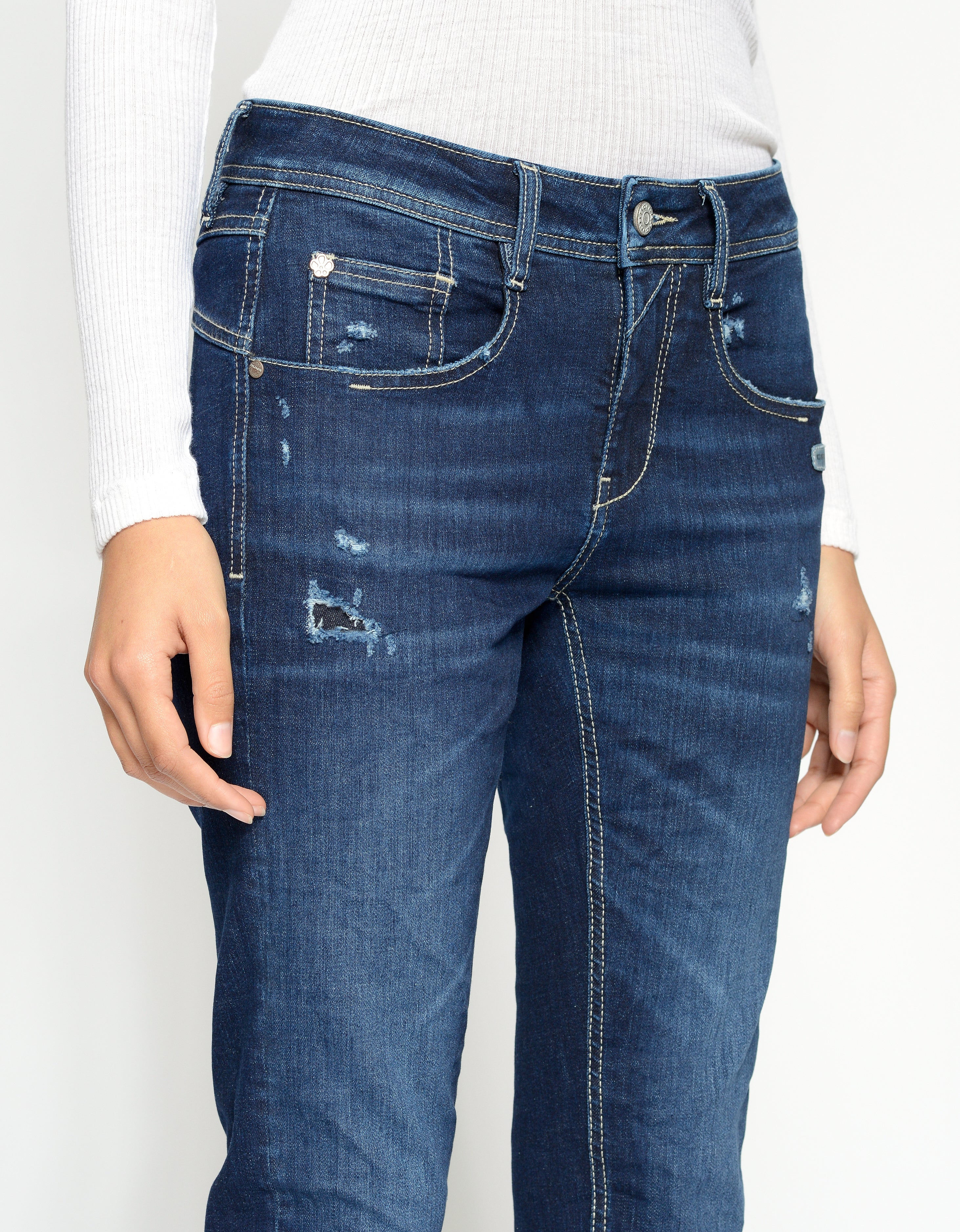 Gang Damen Jeans  Indigo Des