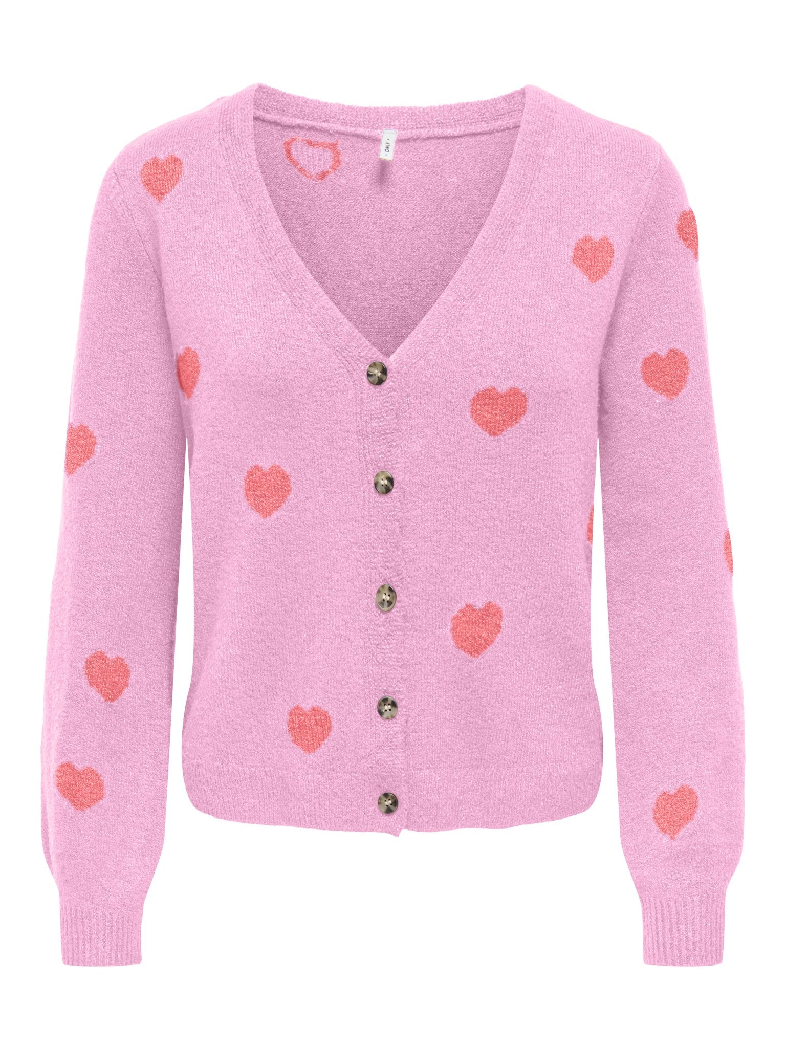 only Damen Strickjacken Begonia Pink/He