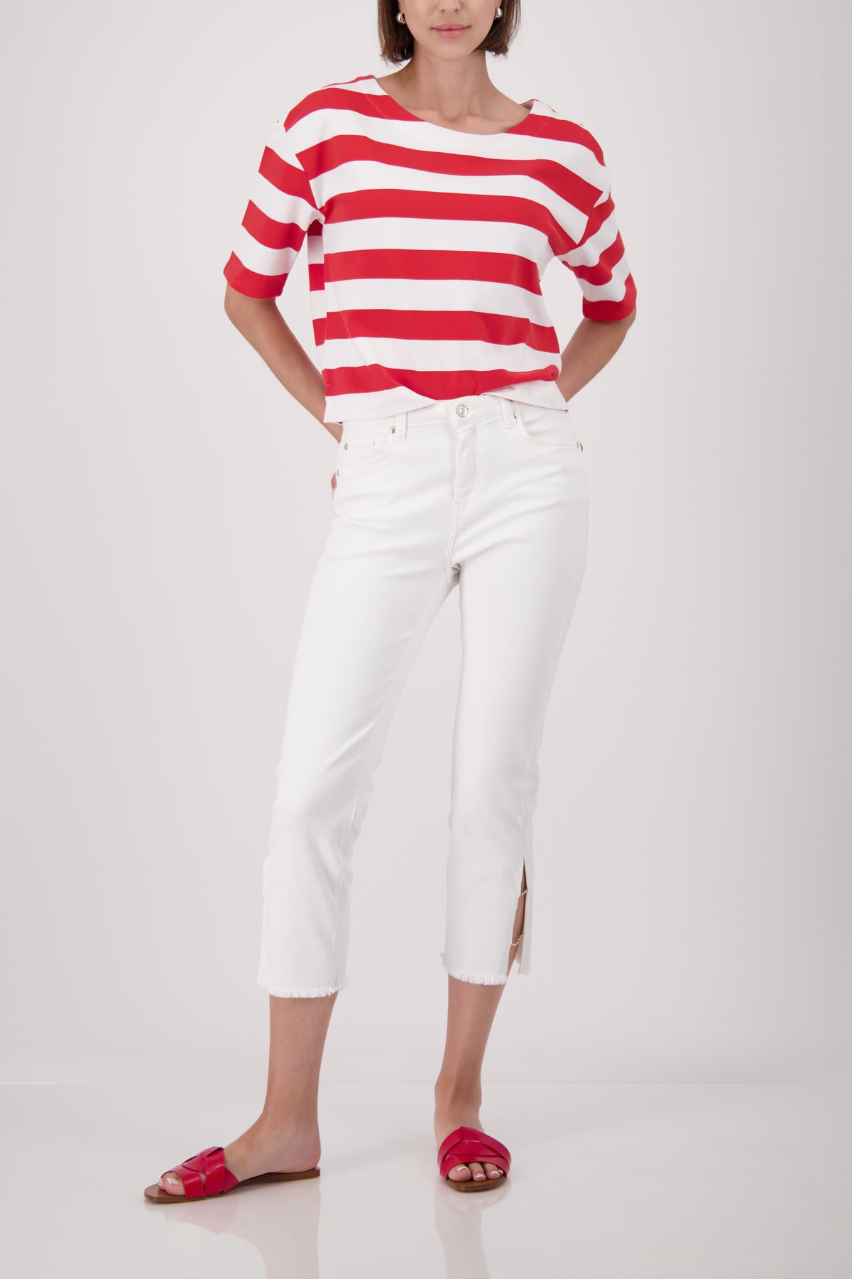 Monari Damen T-Shirts  Coral Red R
