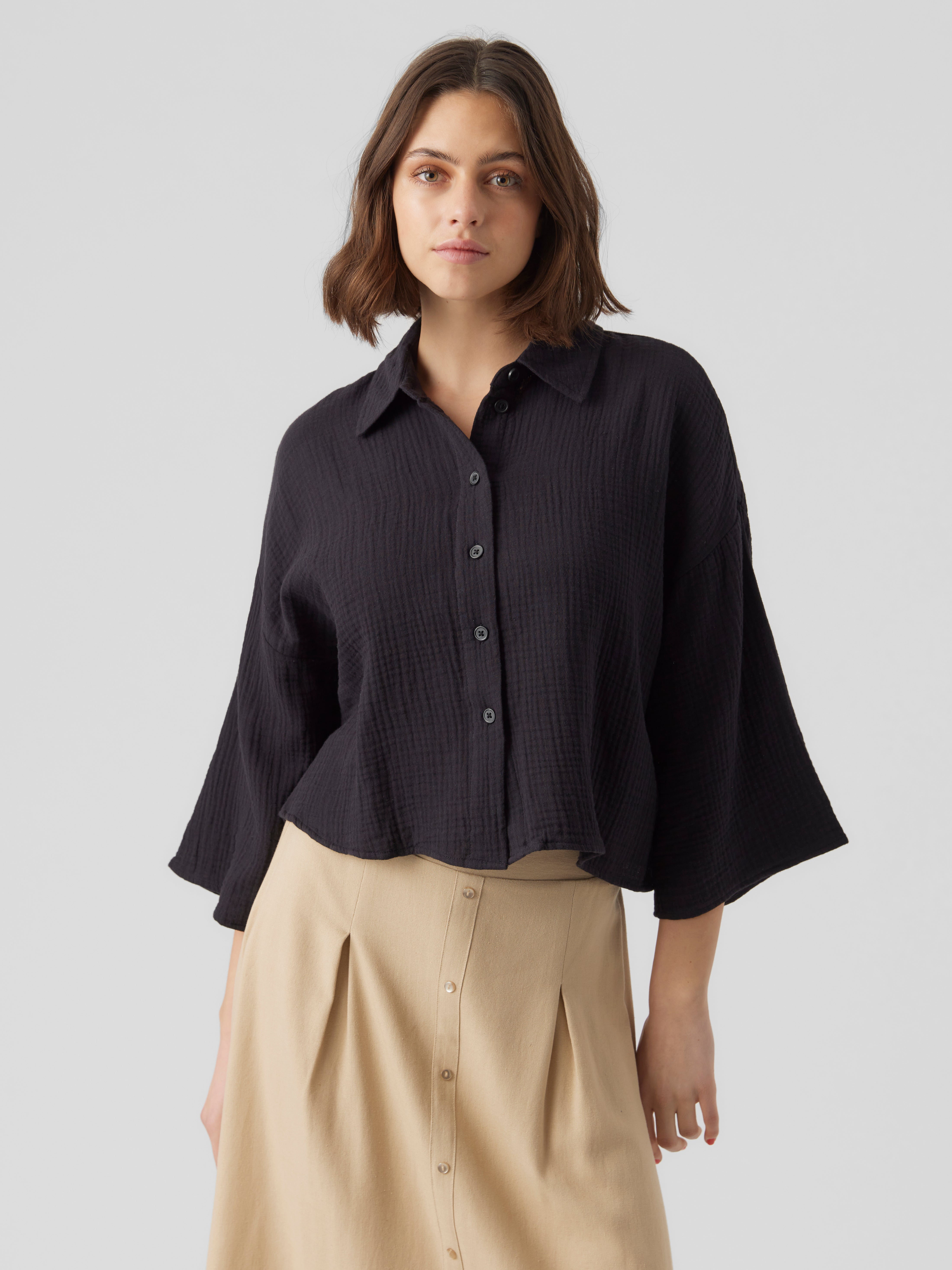 Vero Moda Damen Blusen Black
