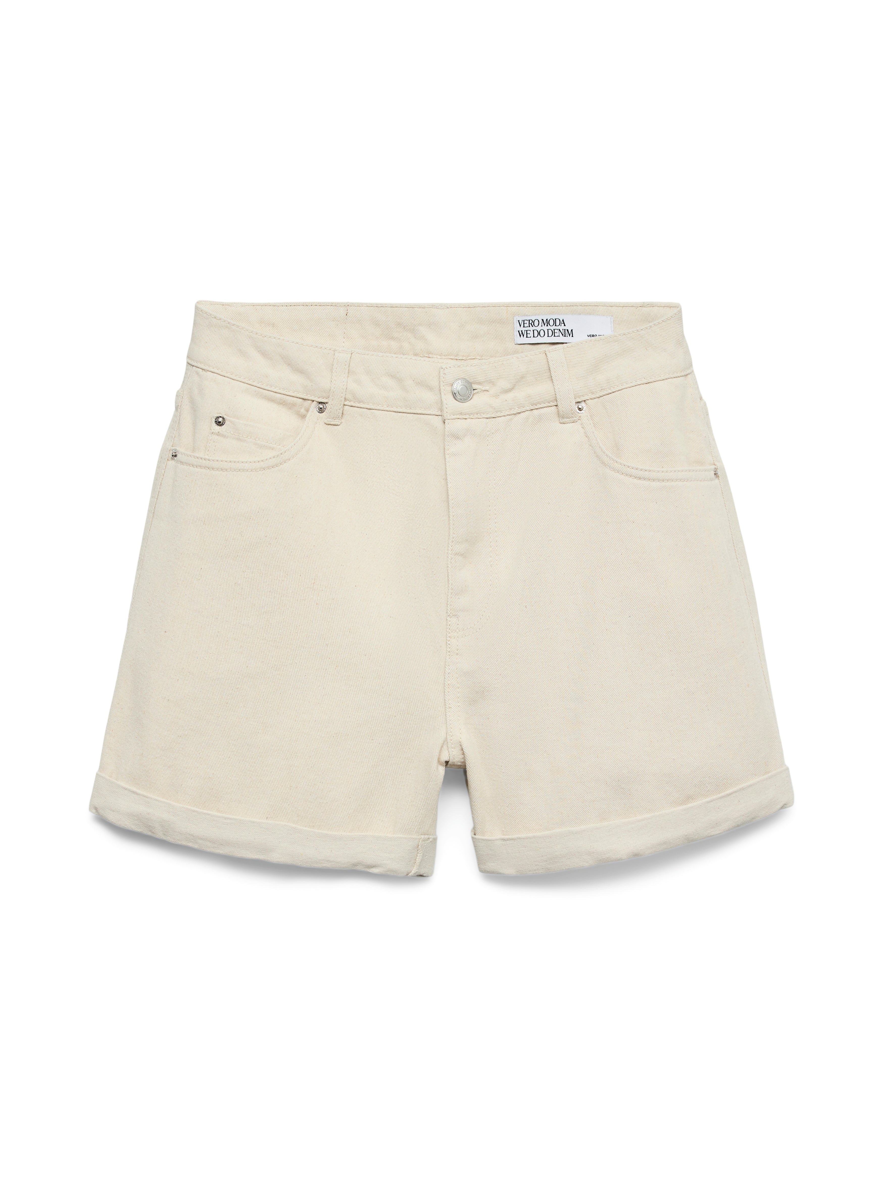 Vero Moda Damen Shorts Ecru