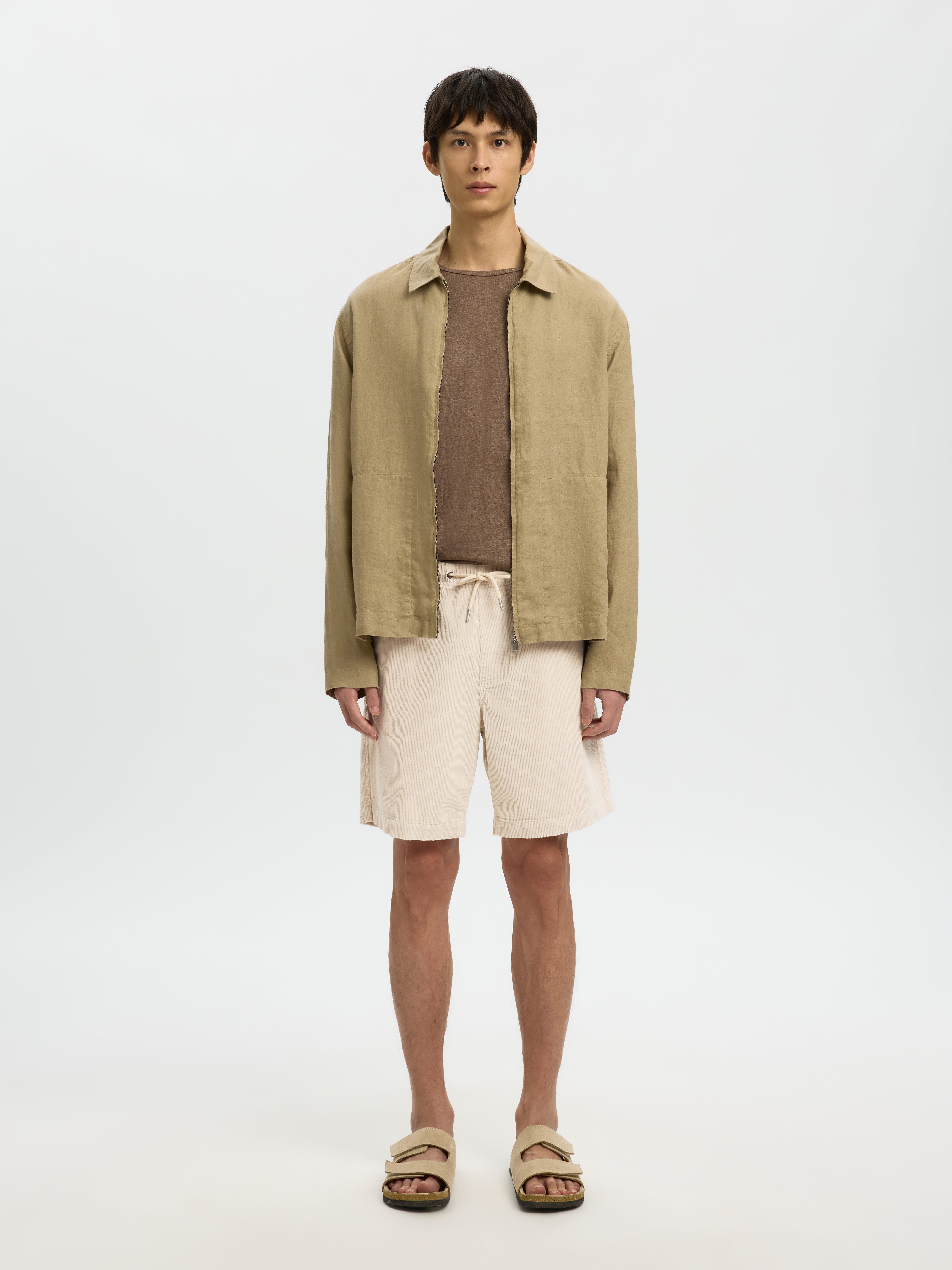 Selected homme Herren Shorts  Fog