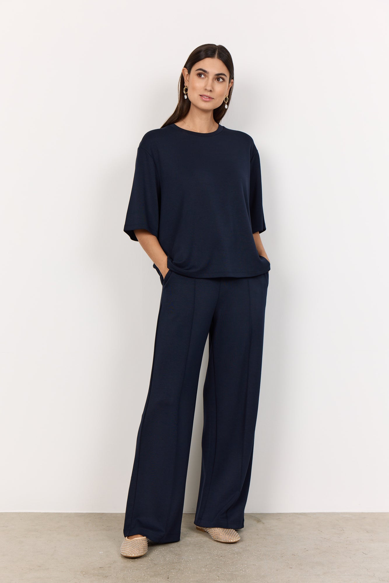 Soya Concept Damen T-Shirts Navy