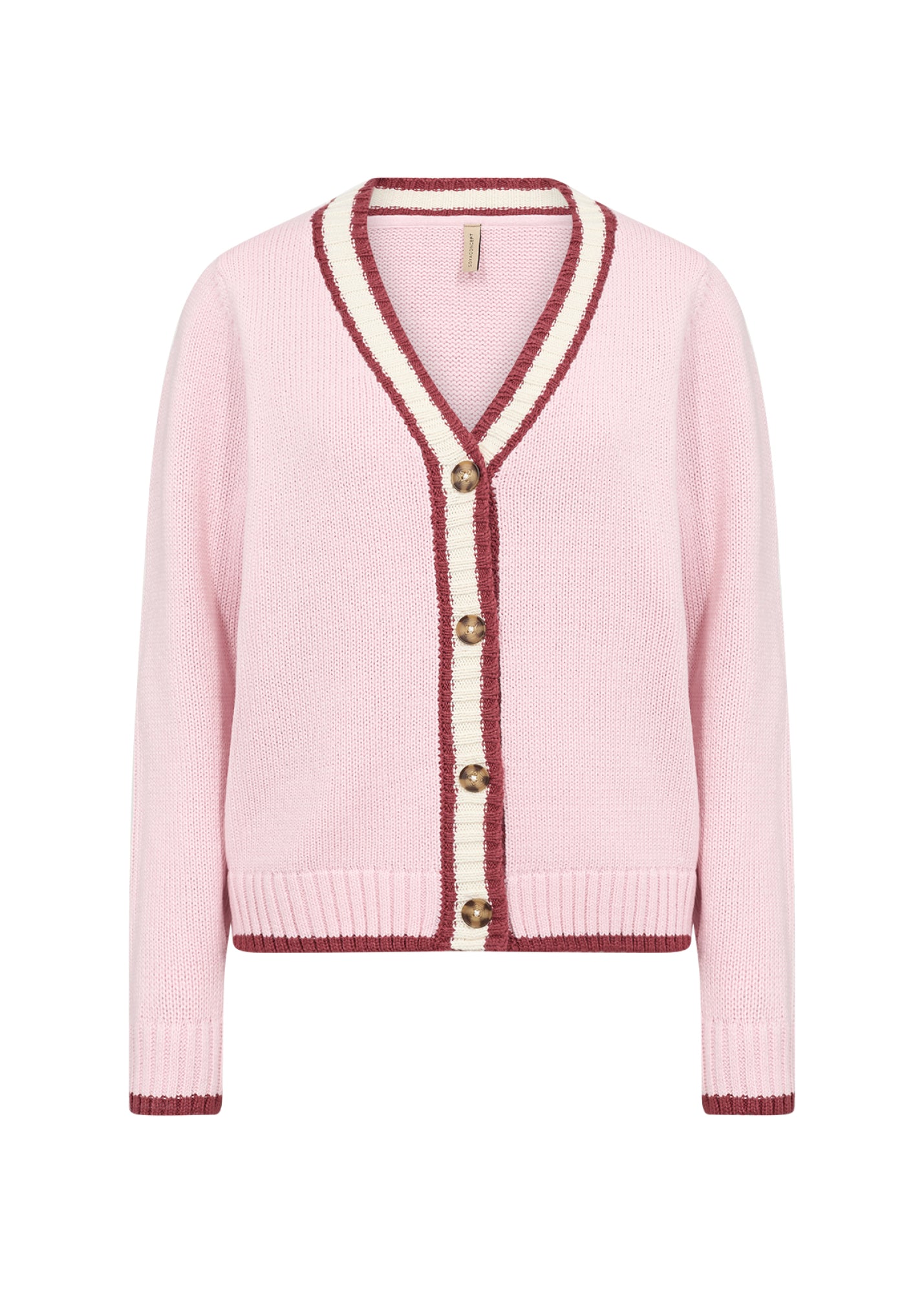 Soya Concept Damen Strickjacken Rose Combi