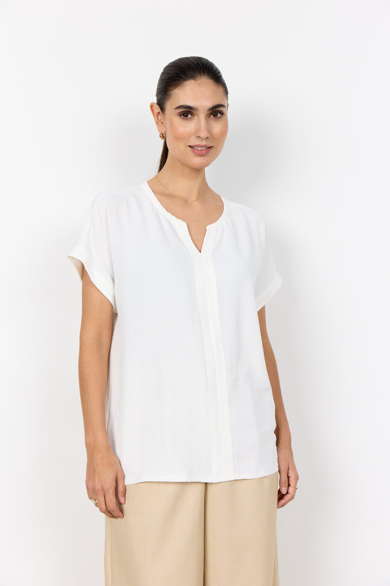 Soya Concept Damen Blusen Offwhite