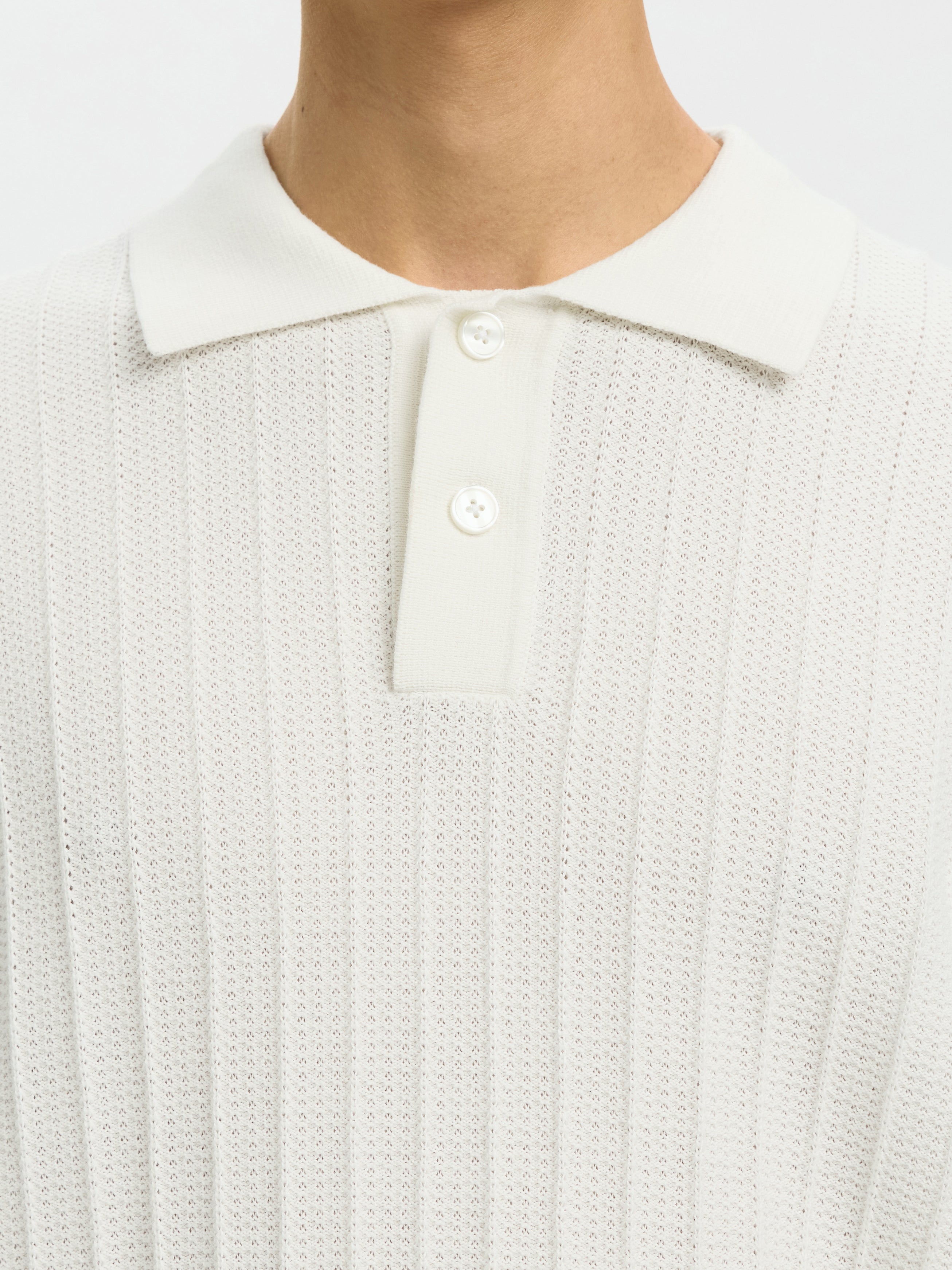 Selected homme Herren Polo-Shirts  Egret