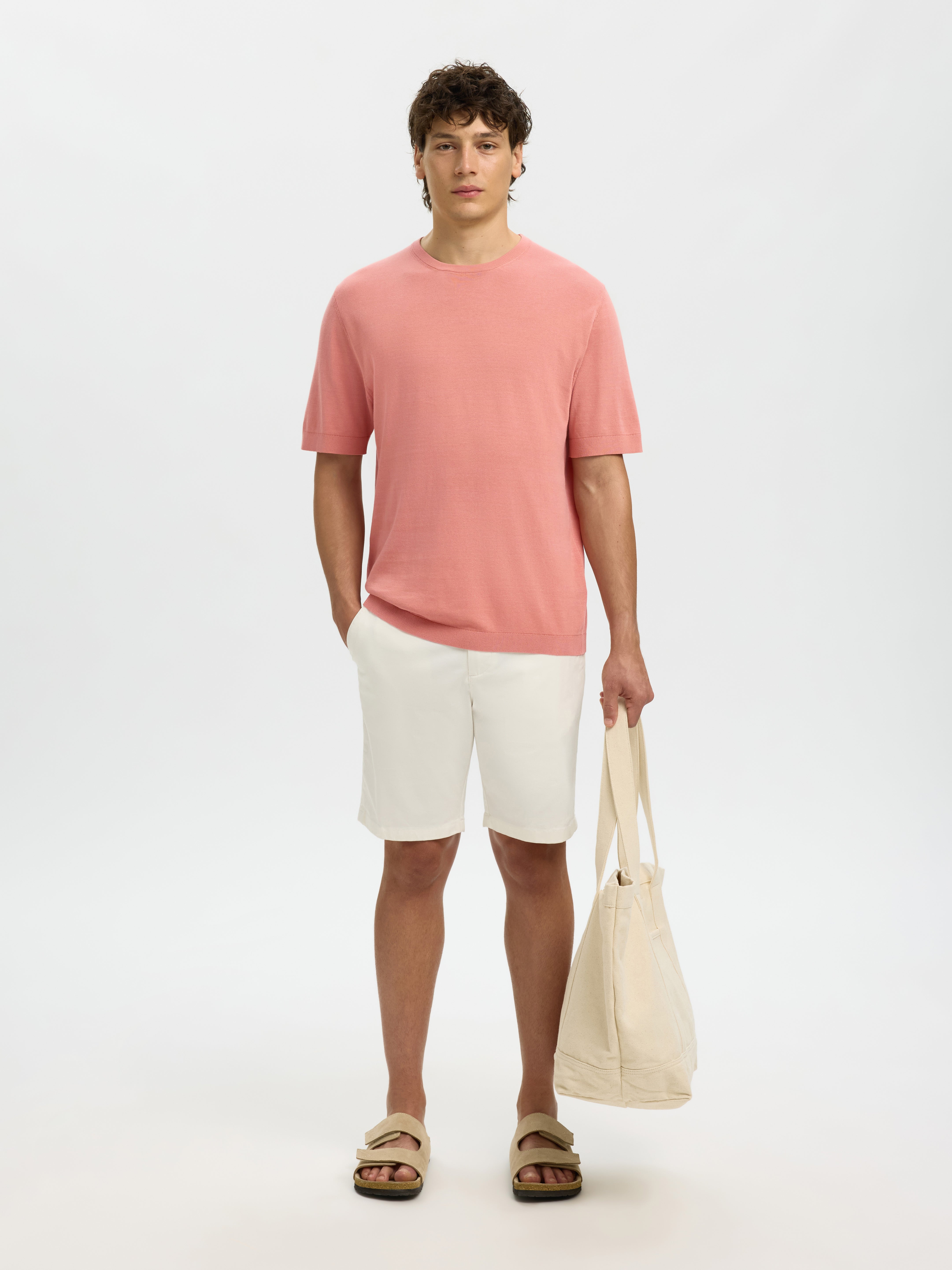 Selected homme Herren Pullover  Rose Daw