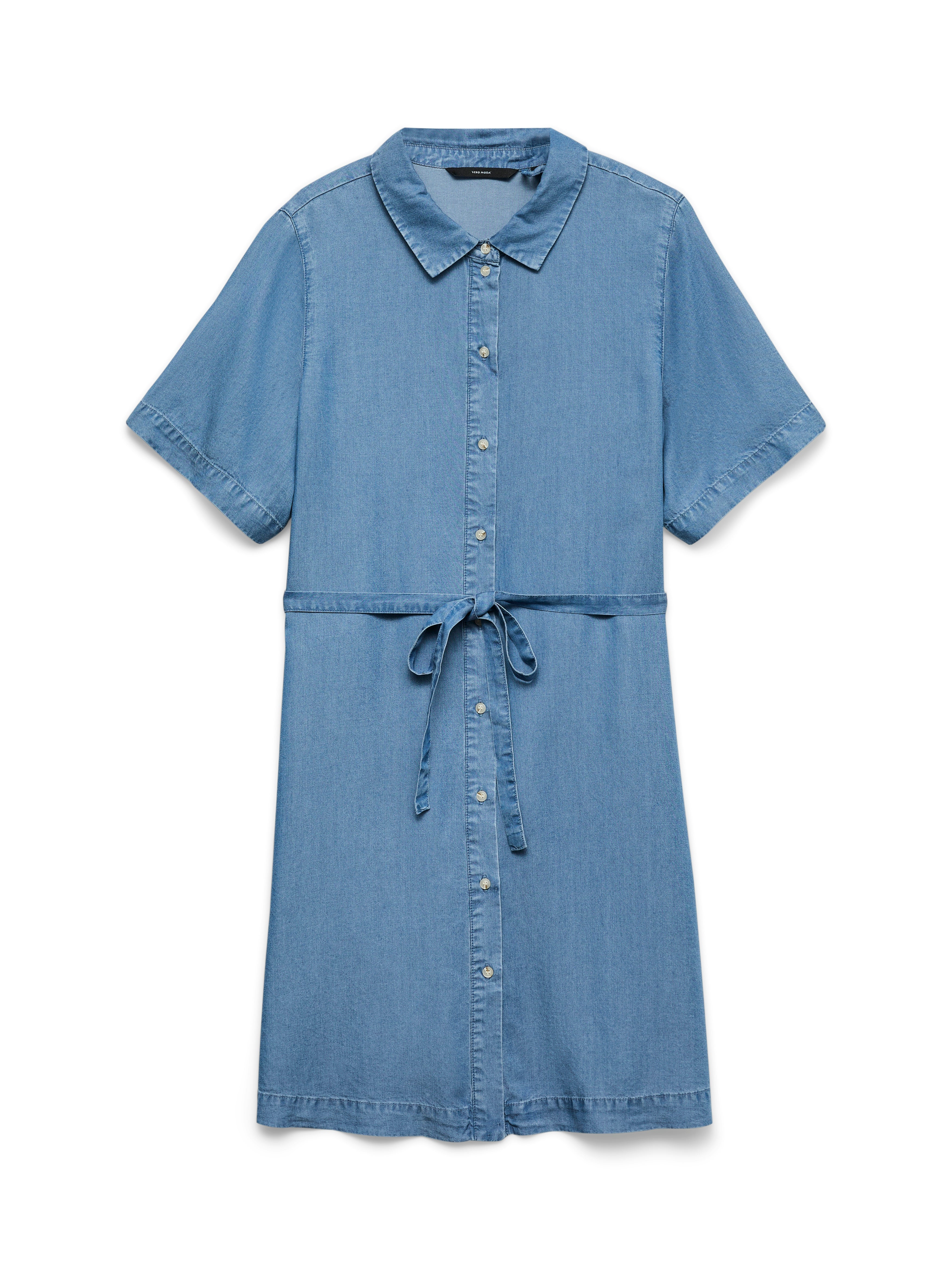 Vero Moda Damen Kleider Medium Blue Den