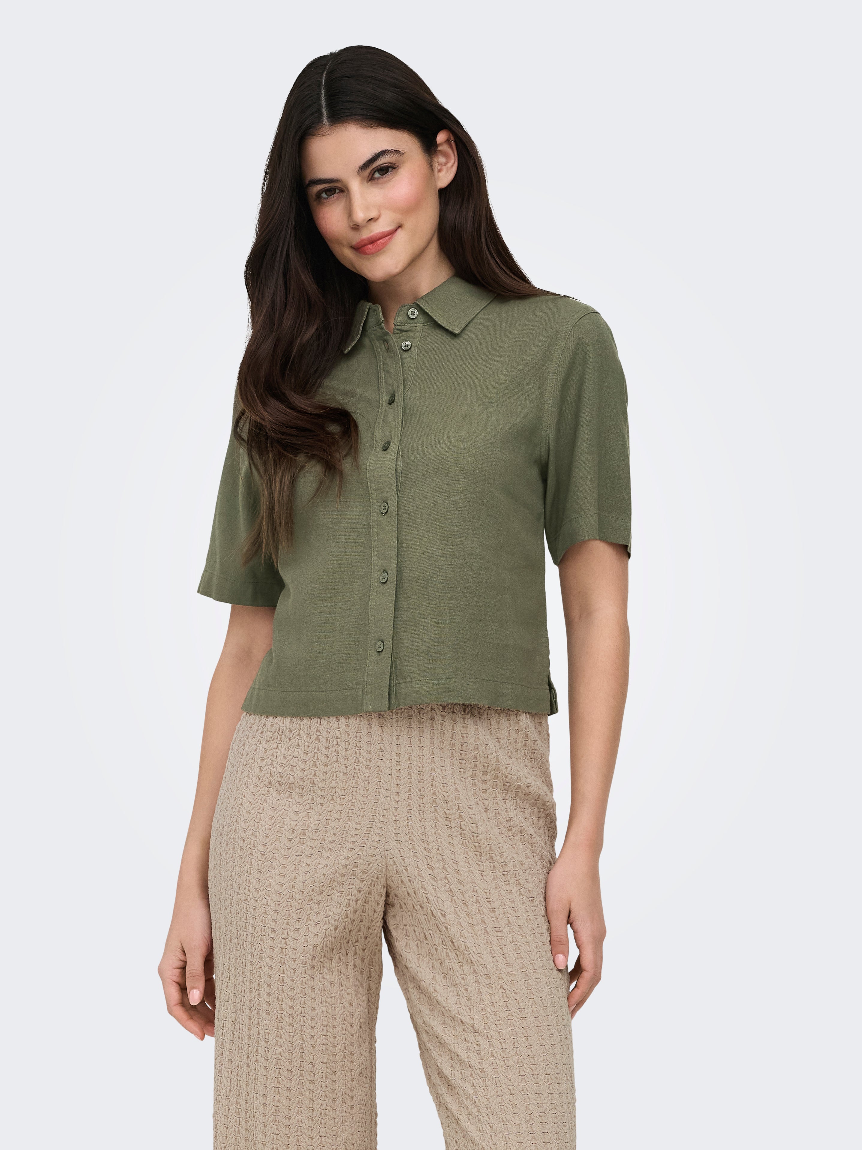 Only Damen Blusen Smokey Olive