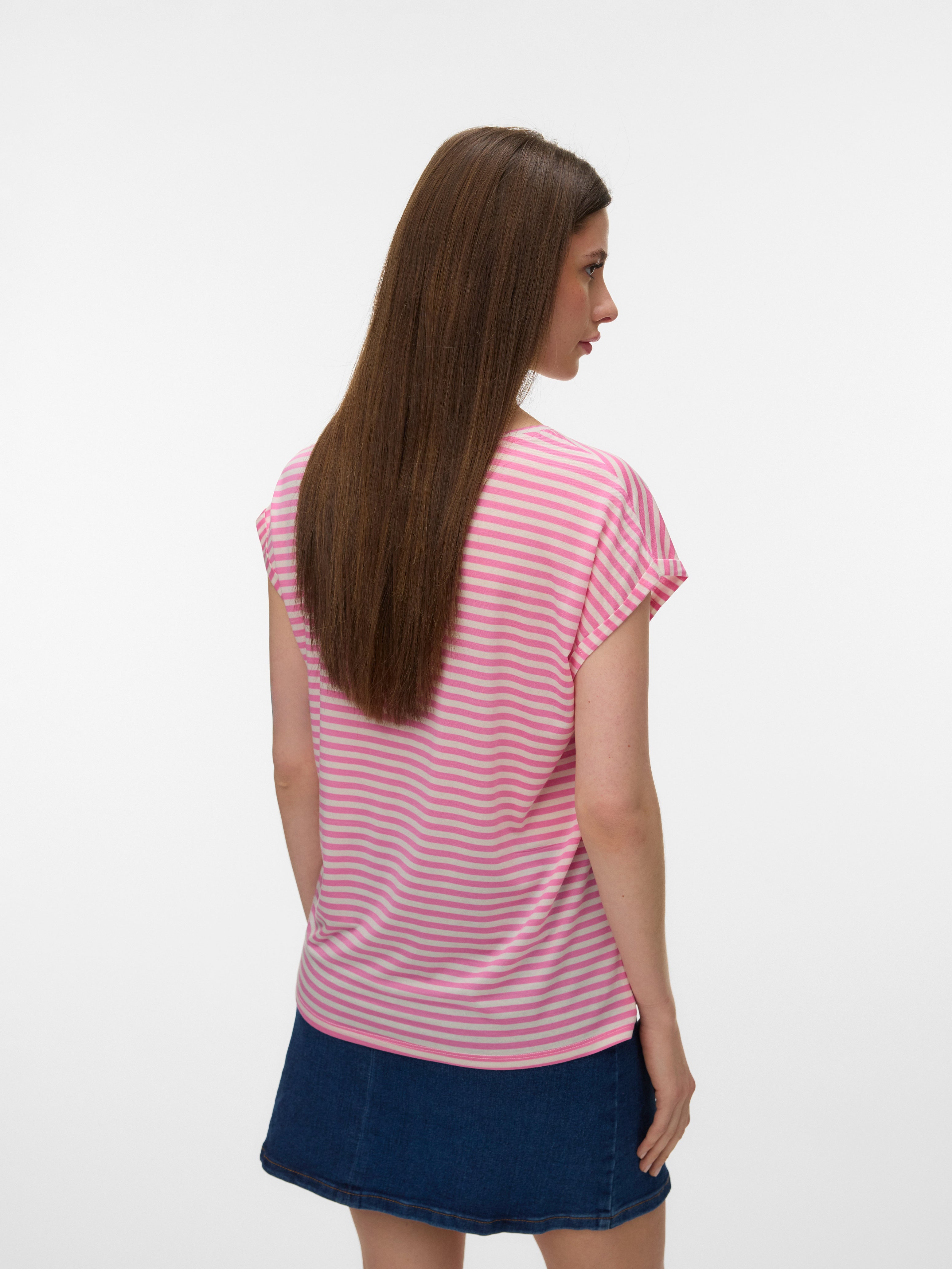 Vero Moda Damen T-Shirts Pink Cosmos/Pri