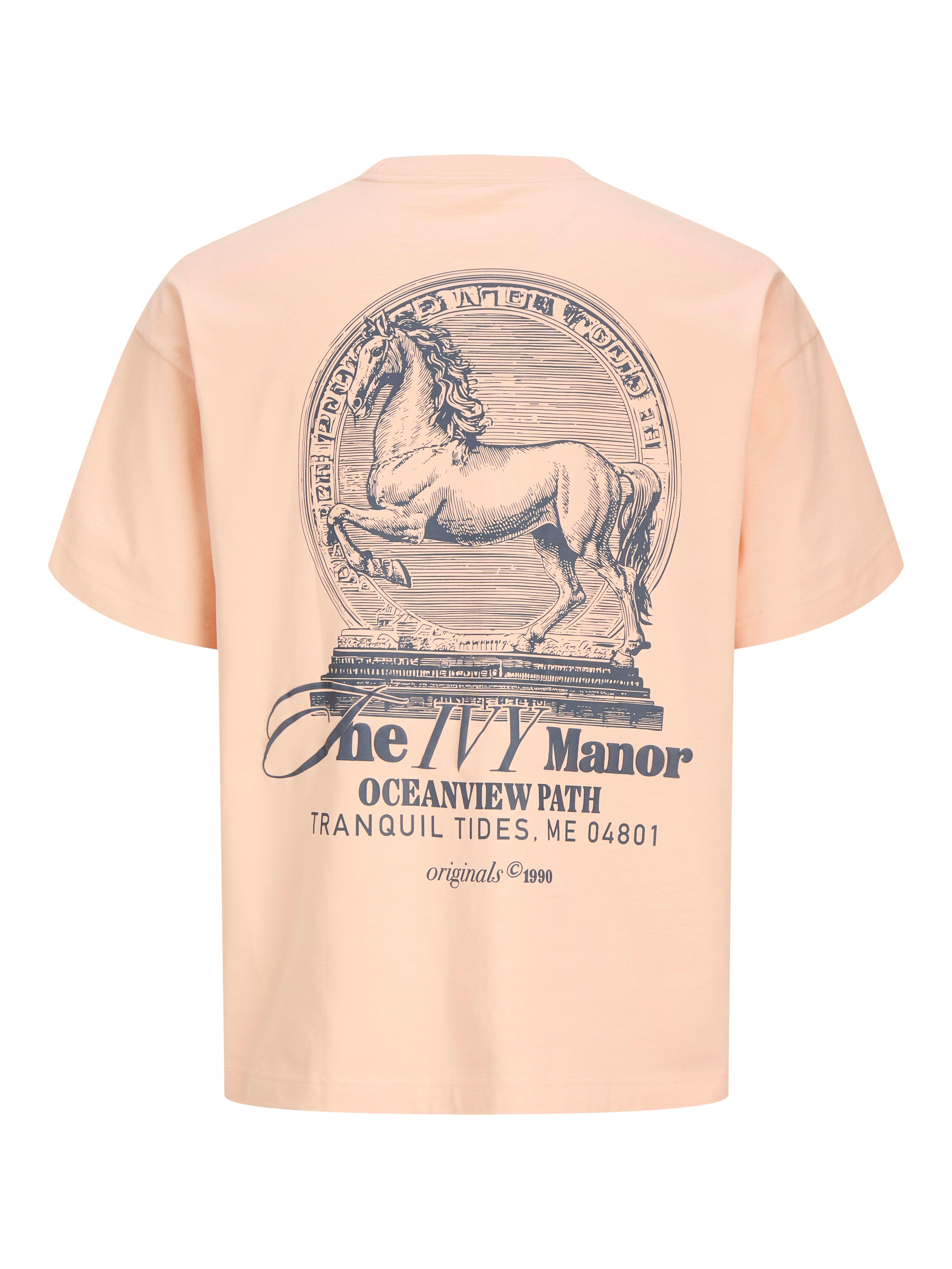 Jack & Jones Herren T-Shirts kurz Peach Melba