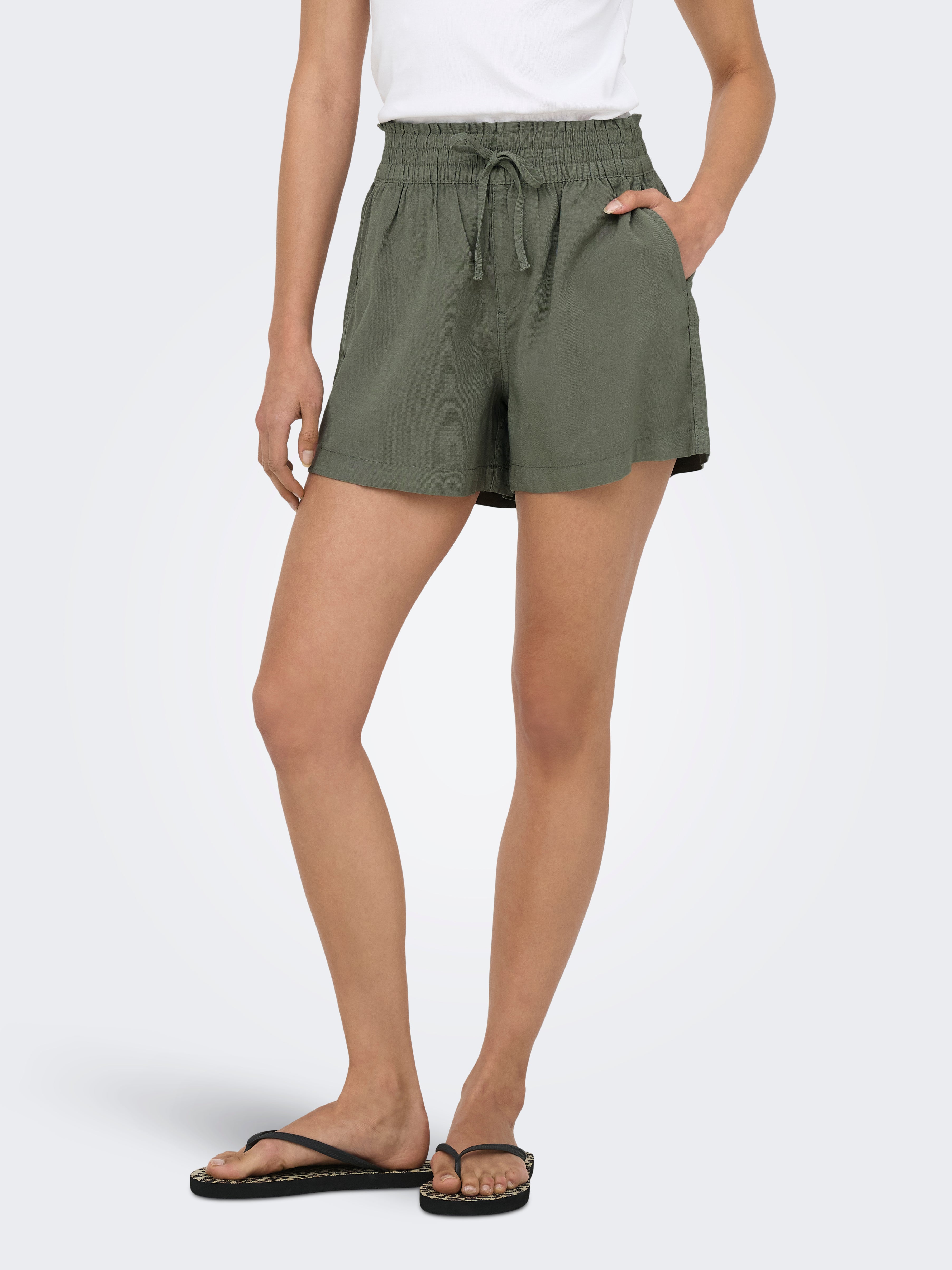 Only Damen Shorts Smokey Olive
