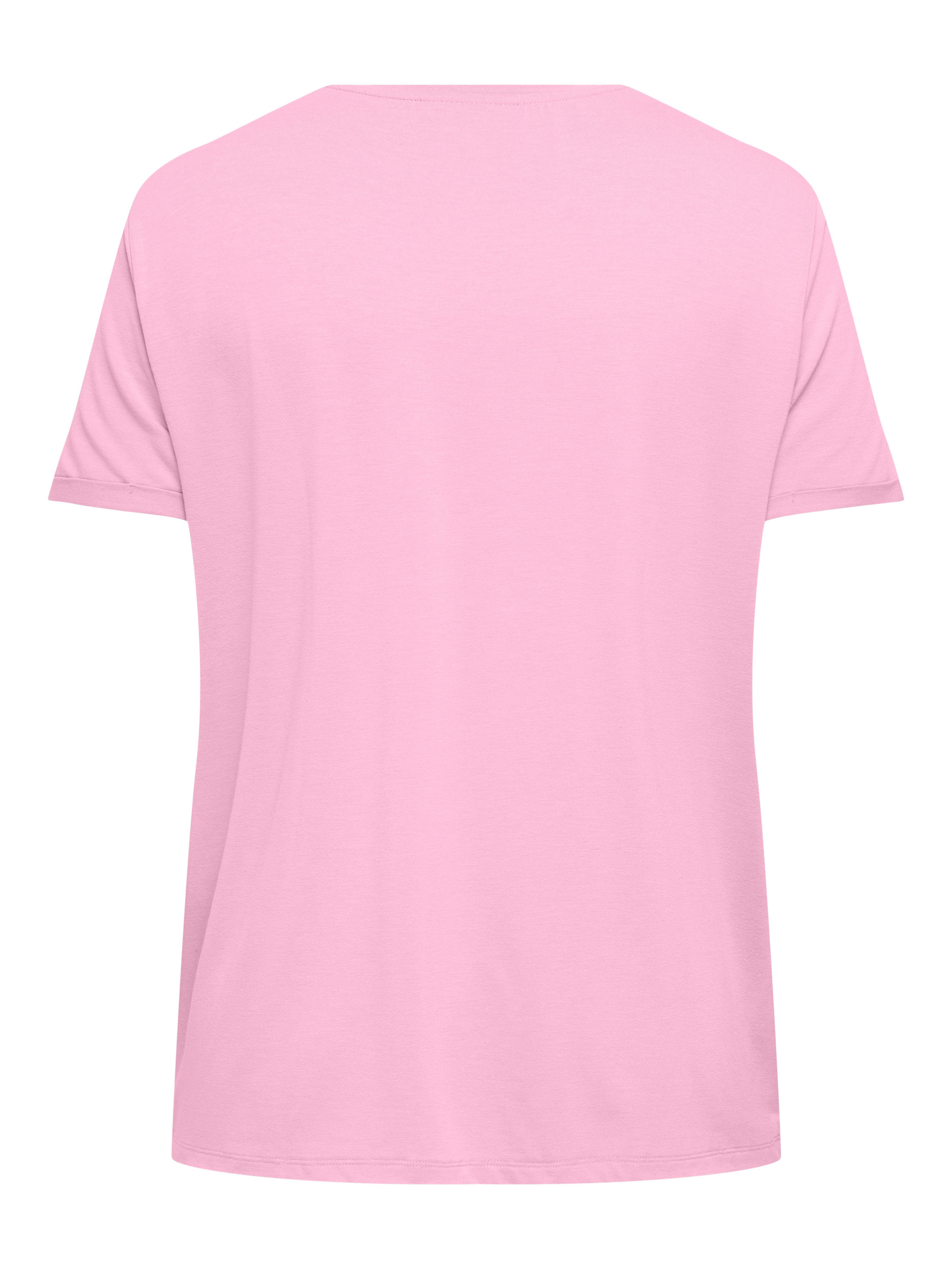 Only Caramkoma Damen T-Shirts Pink Lady