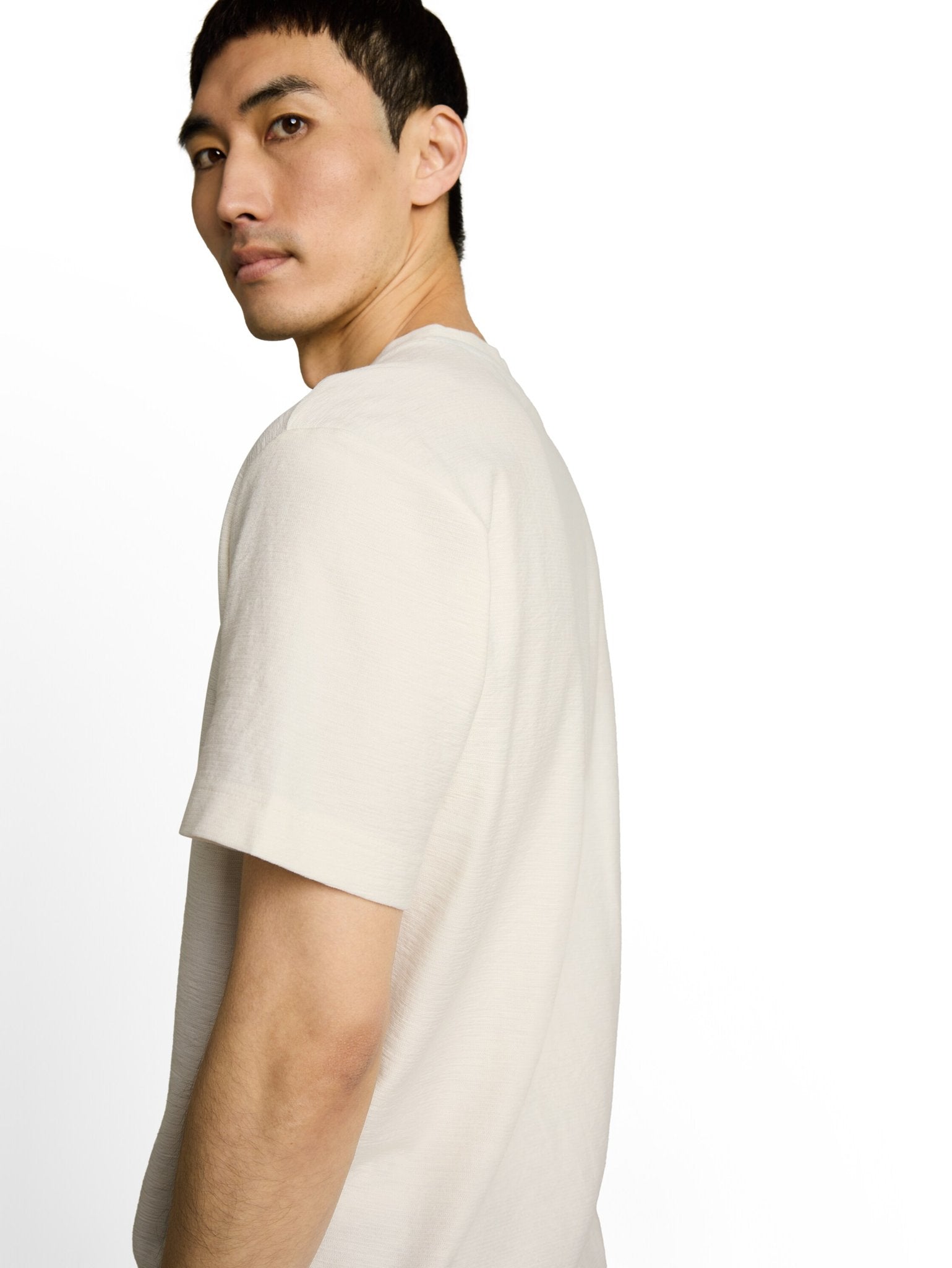 Tom Tailor Herren T-Shirts kurz Gardenia White