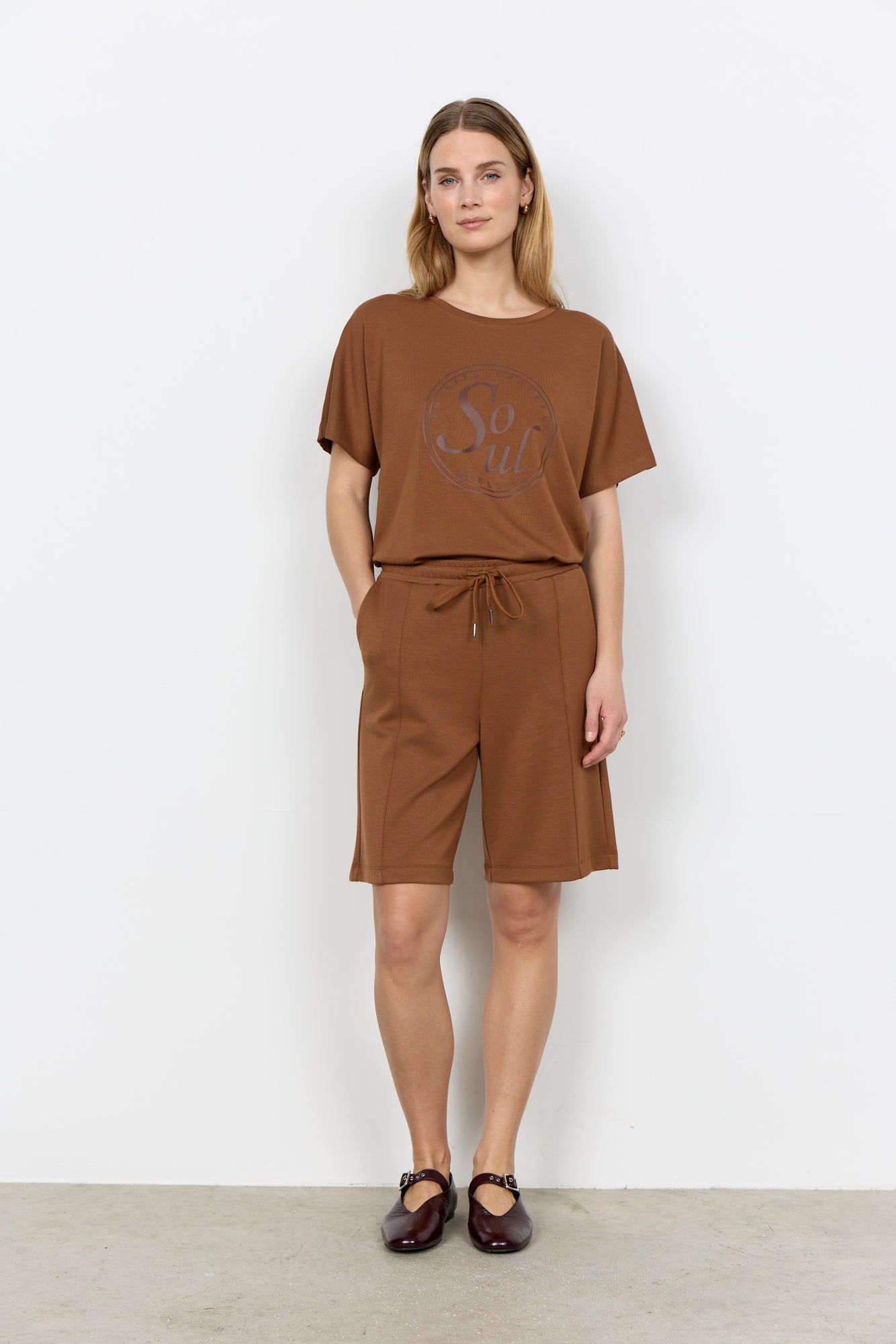 Soya Concept Damen T-Shirts Toffee