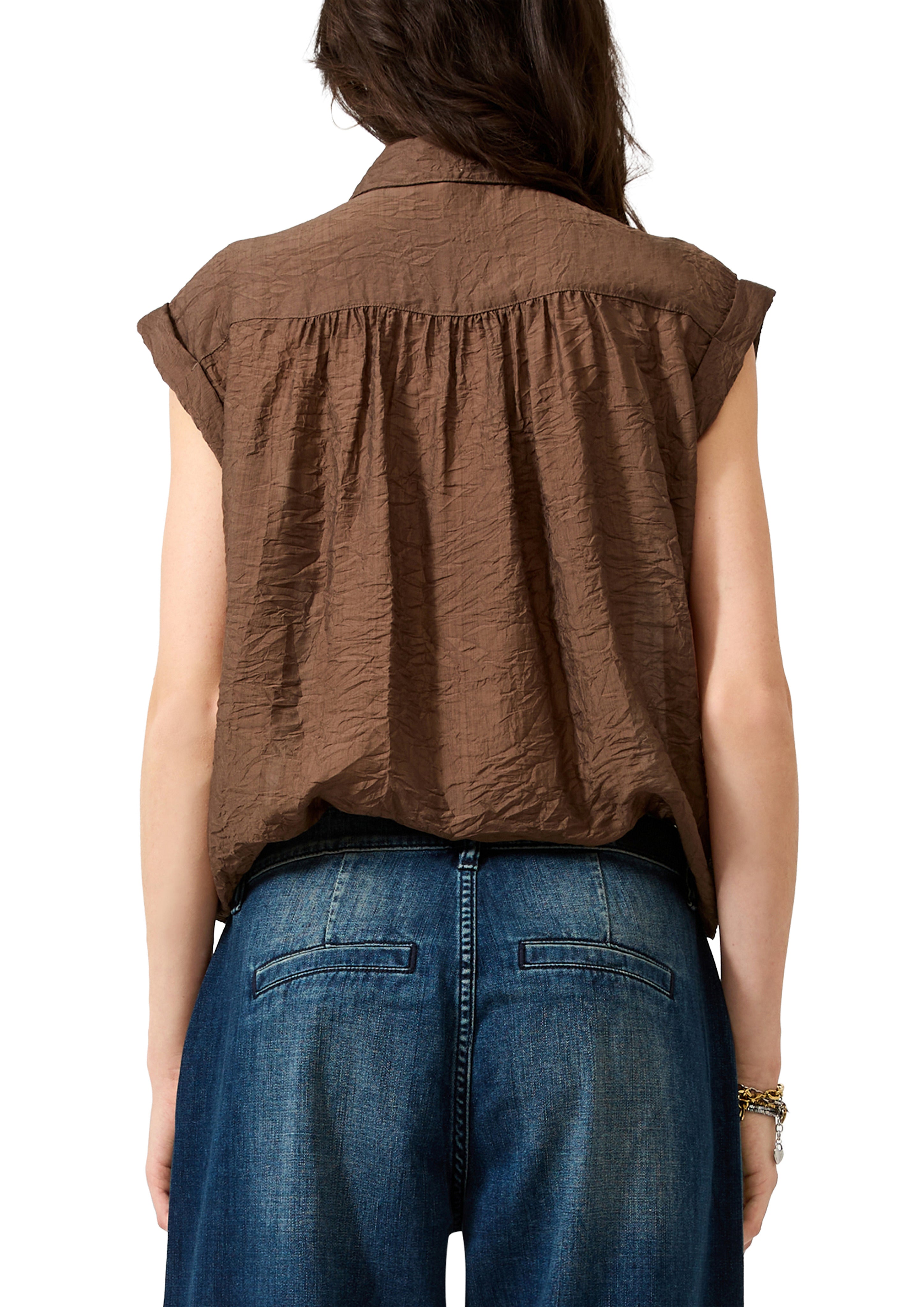 QS by S.Oliver Damen Blusen Brown