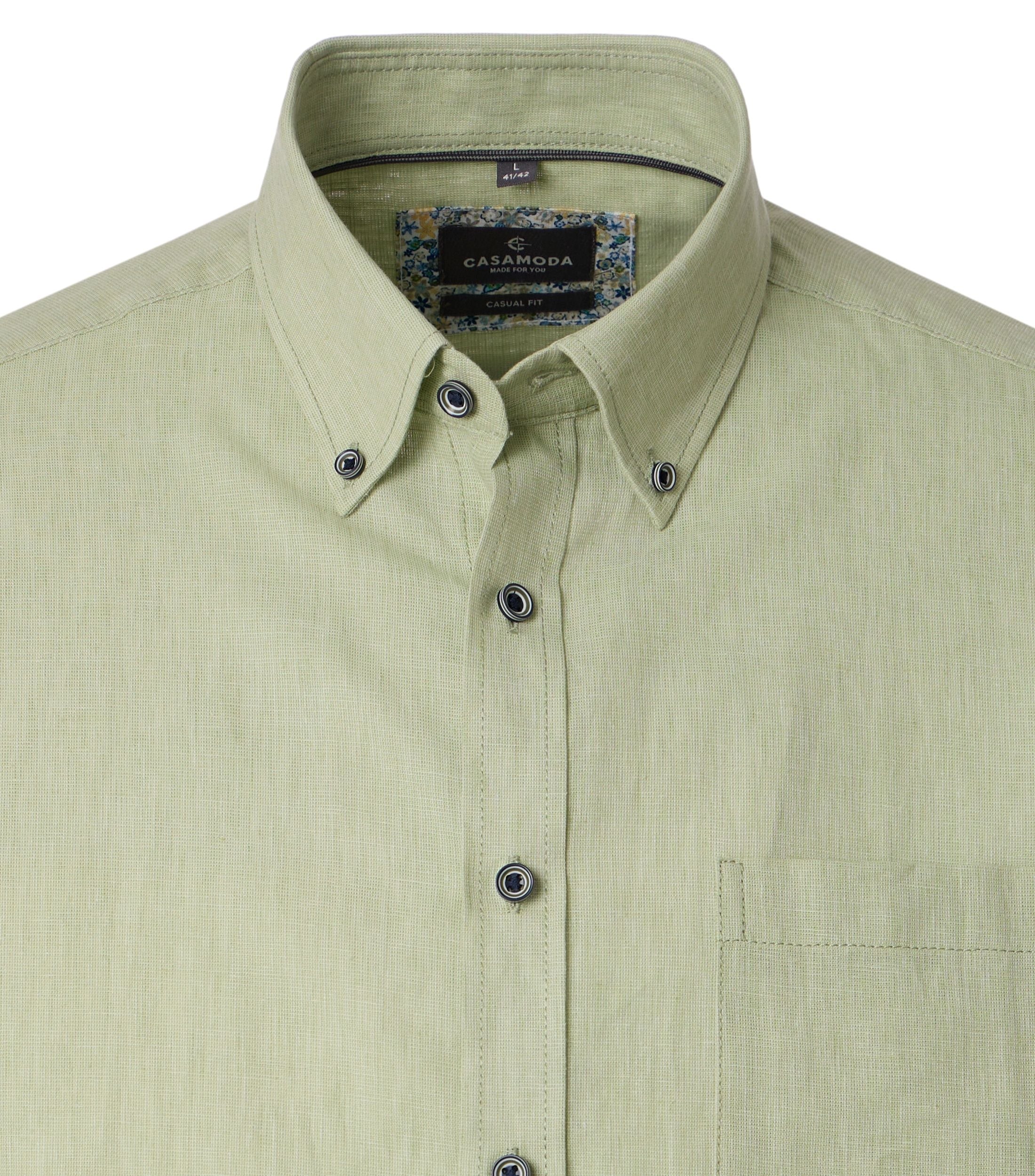 Casa Moda Herren Hemden kurz  Gruen