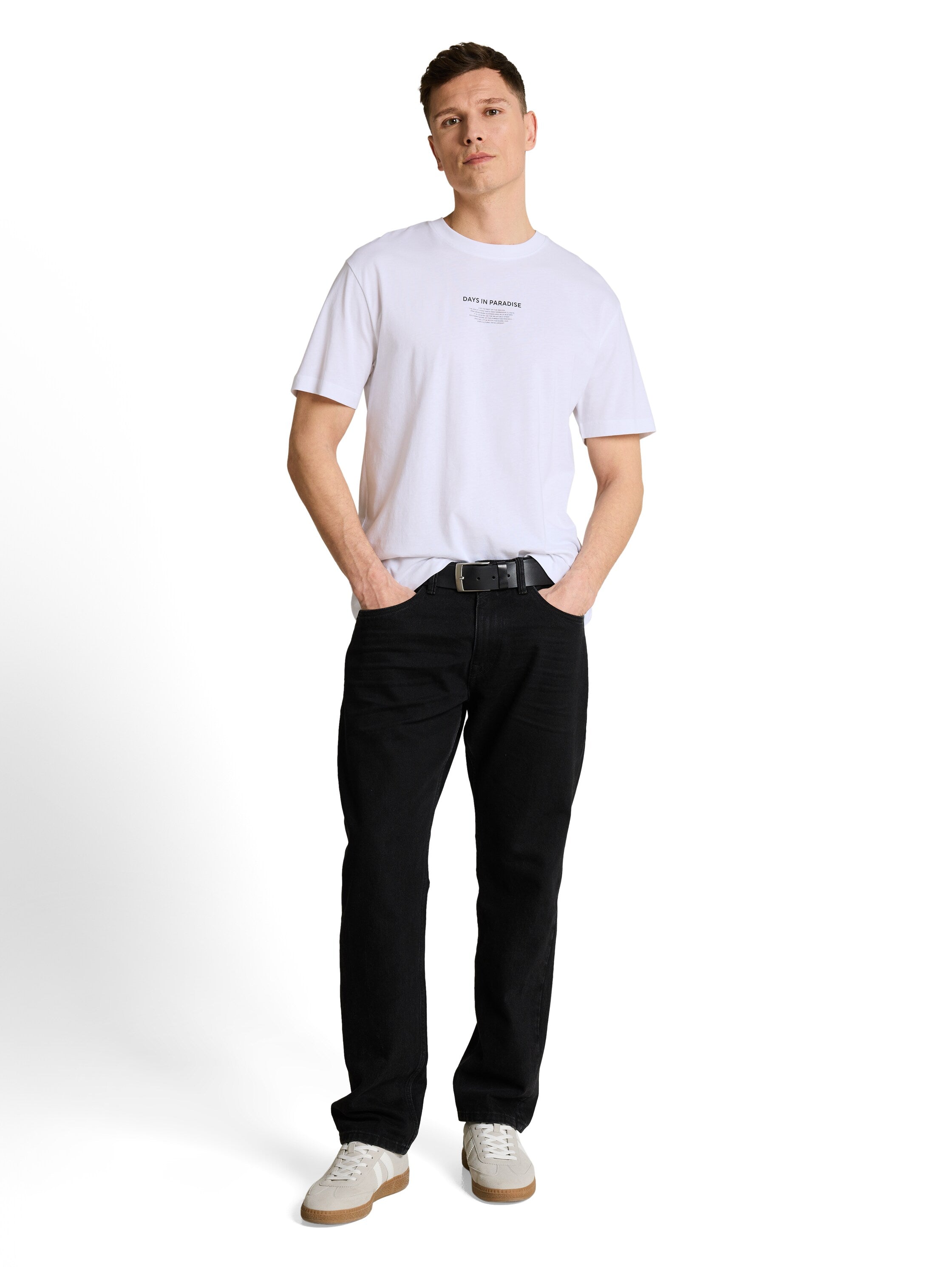 Tom Tailor denim Herren T-Shirts kurz White
