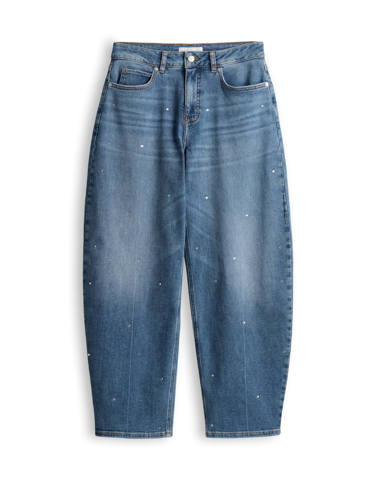 Opus Pants Damen Jeans Mid Blue