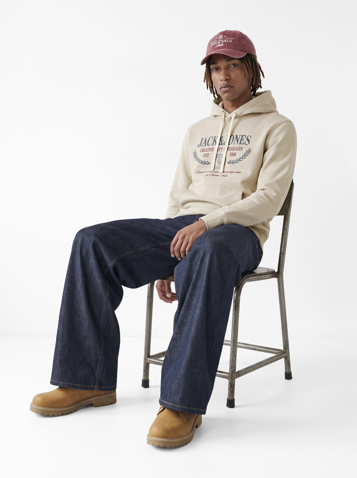 Jack & Jones Herren Sweatshirts Feather Gray