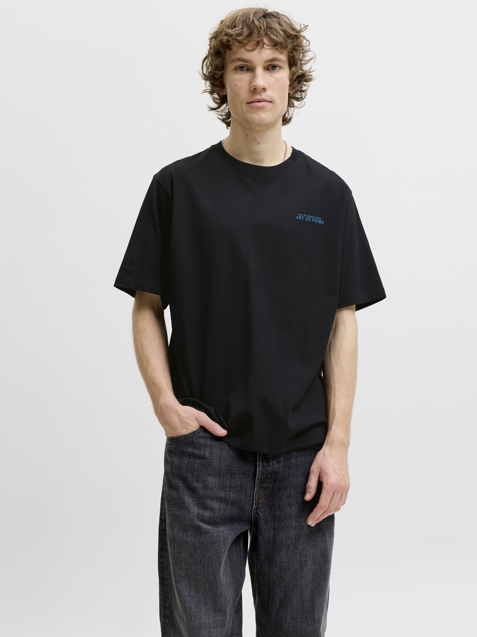 Jack & Jones Herren T-Shirts kurz Black