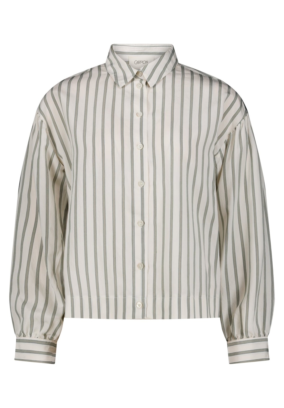 Cartoon Damen Blusen Cream/Green