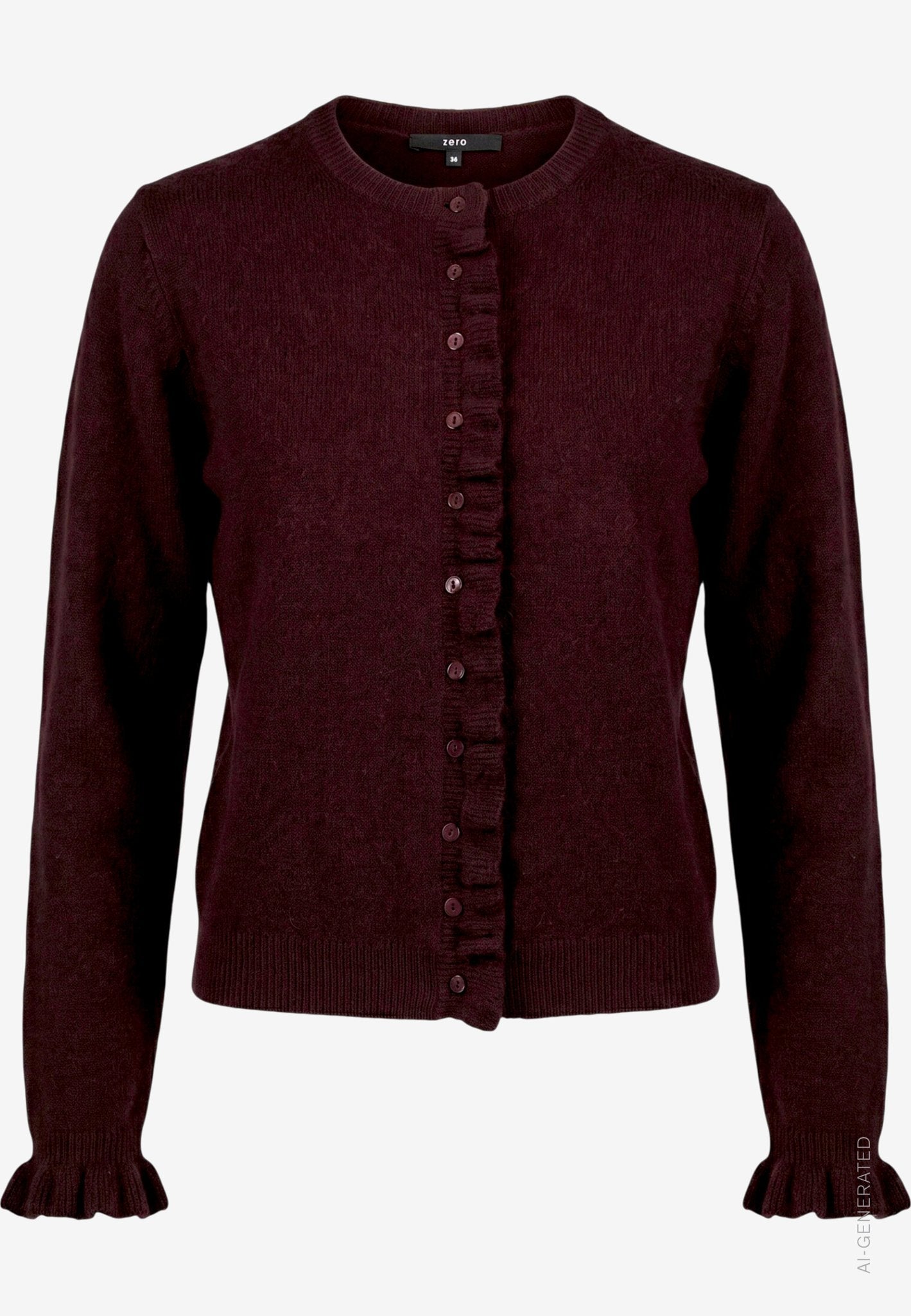 Zero Damen Strickjacken Dark Brown Mela