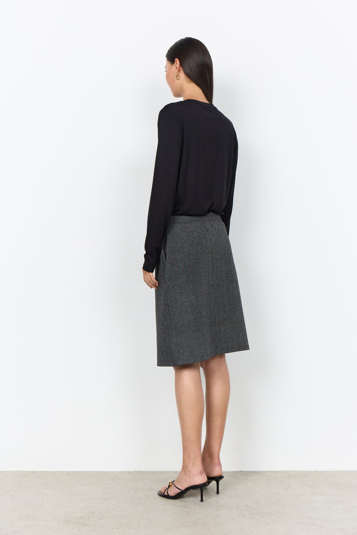 Soya Concept Damen Rock Black Combi