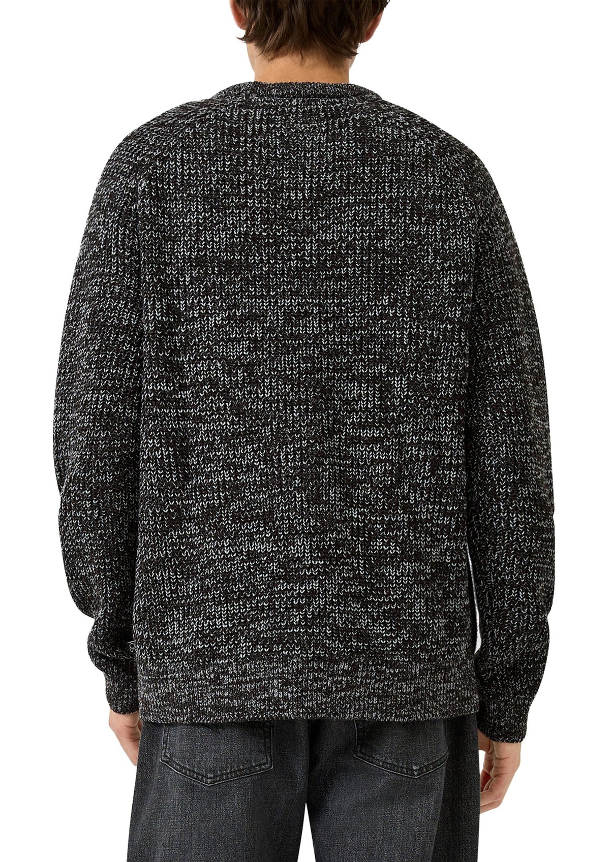 QS by S.Oliver Herren Pullover W Grey/Black