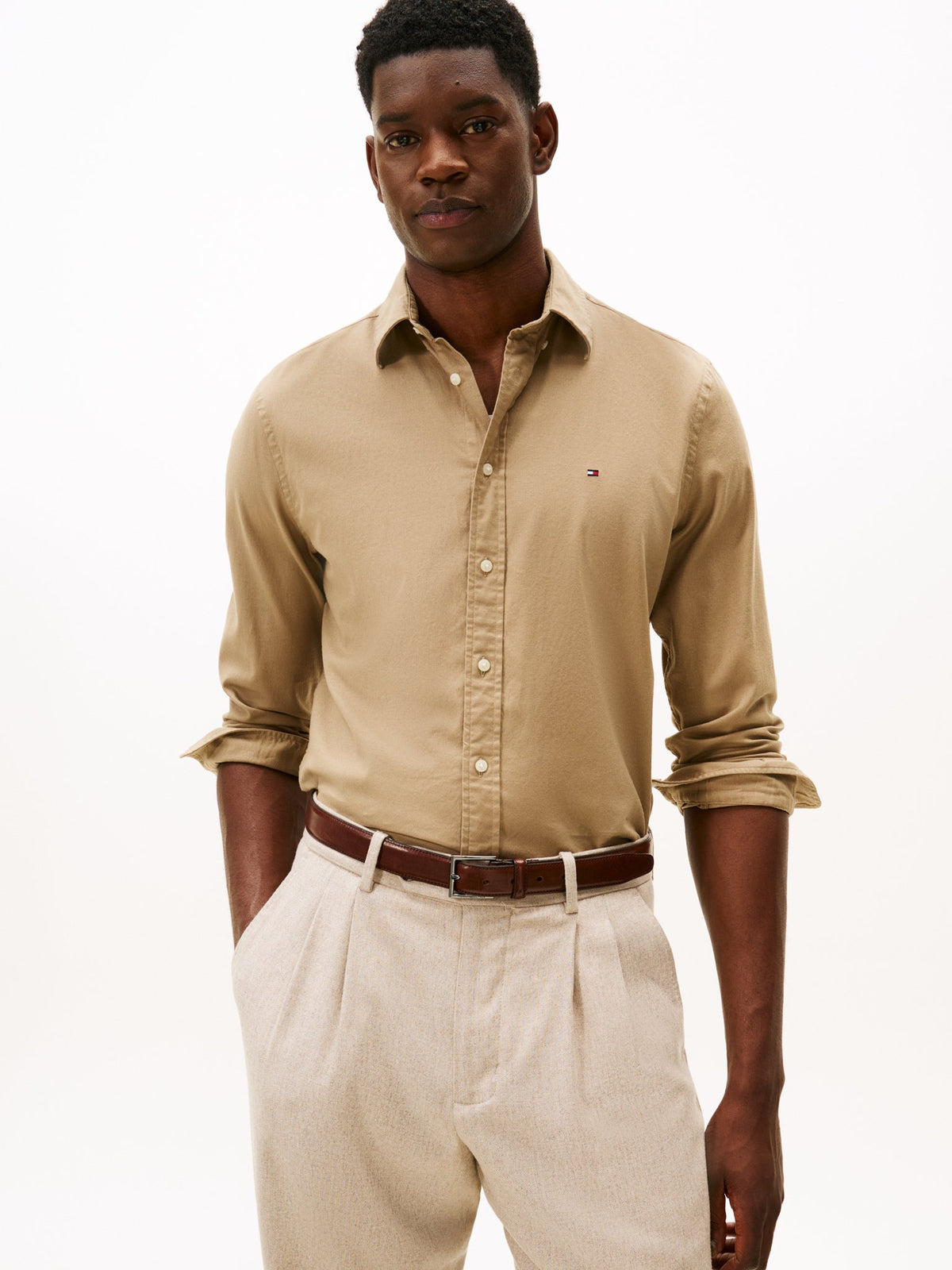 Tommy Hilfiger Herren Hemden Afe Beige