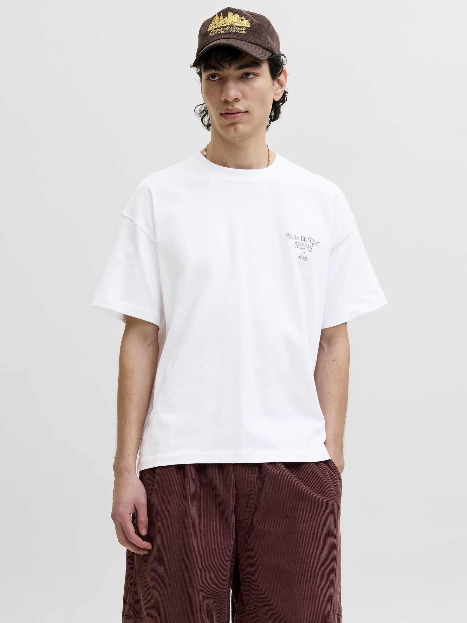 Jack & Jones Herren T-Shirts kurz Bright White