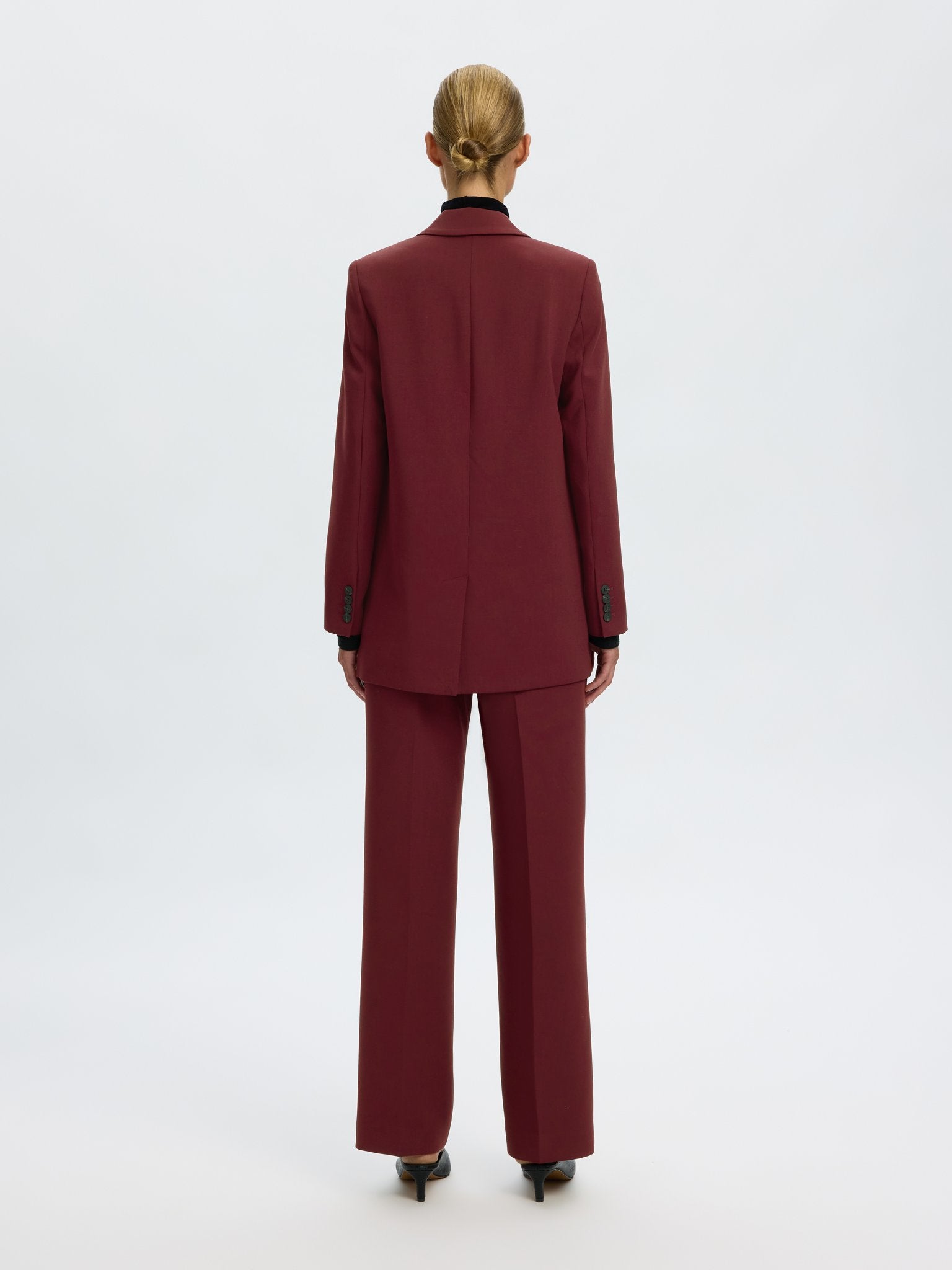 Selected Femme Damen Hosen Tawny Port/Mela