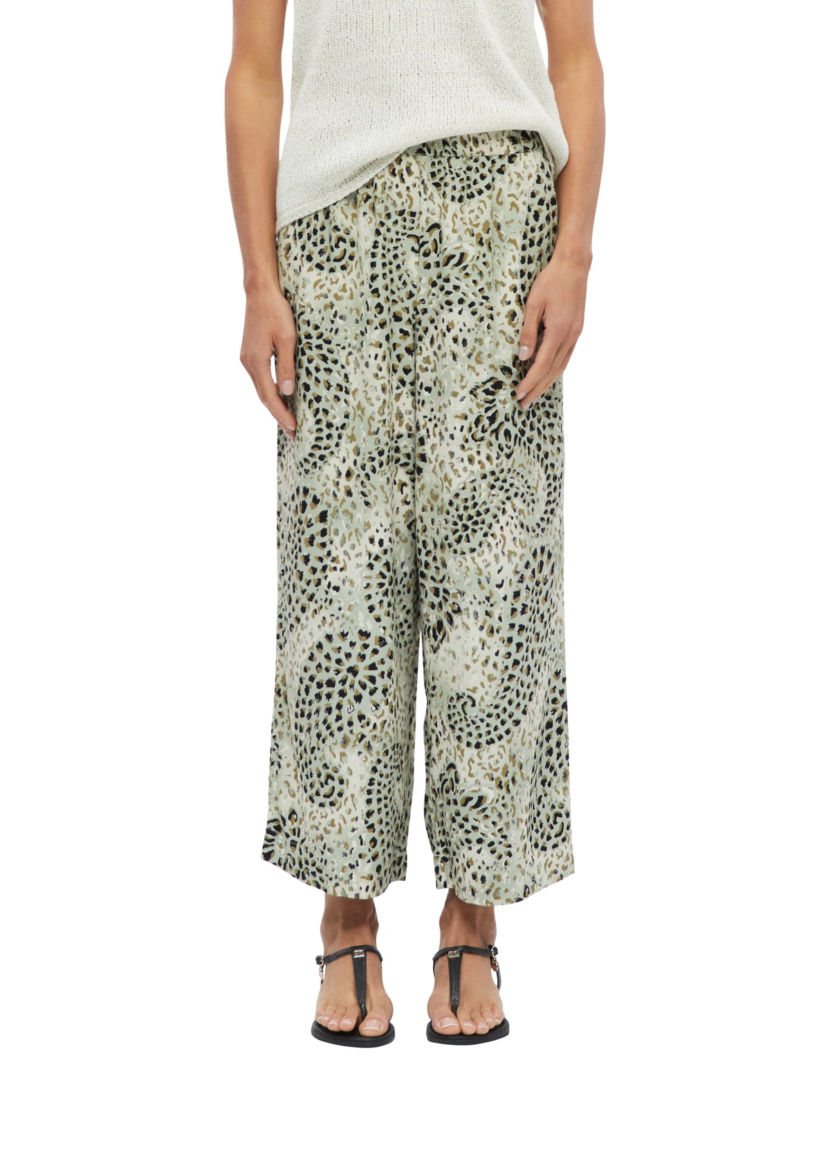 S. Oliver black Damen Hosen Blue Green