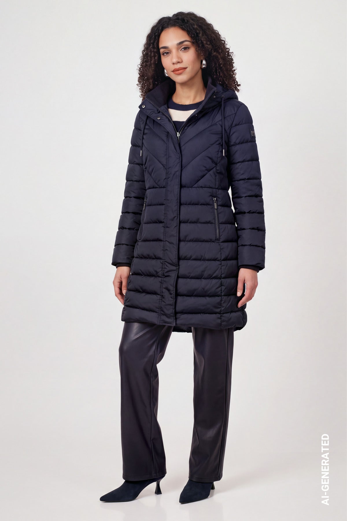 Monari Damen Mantel Dark Blue