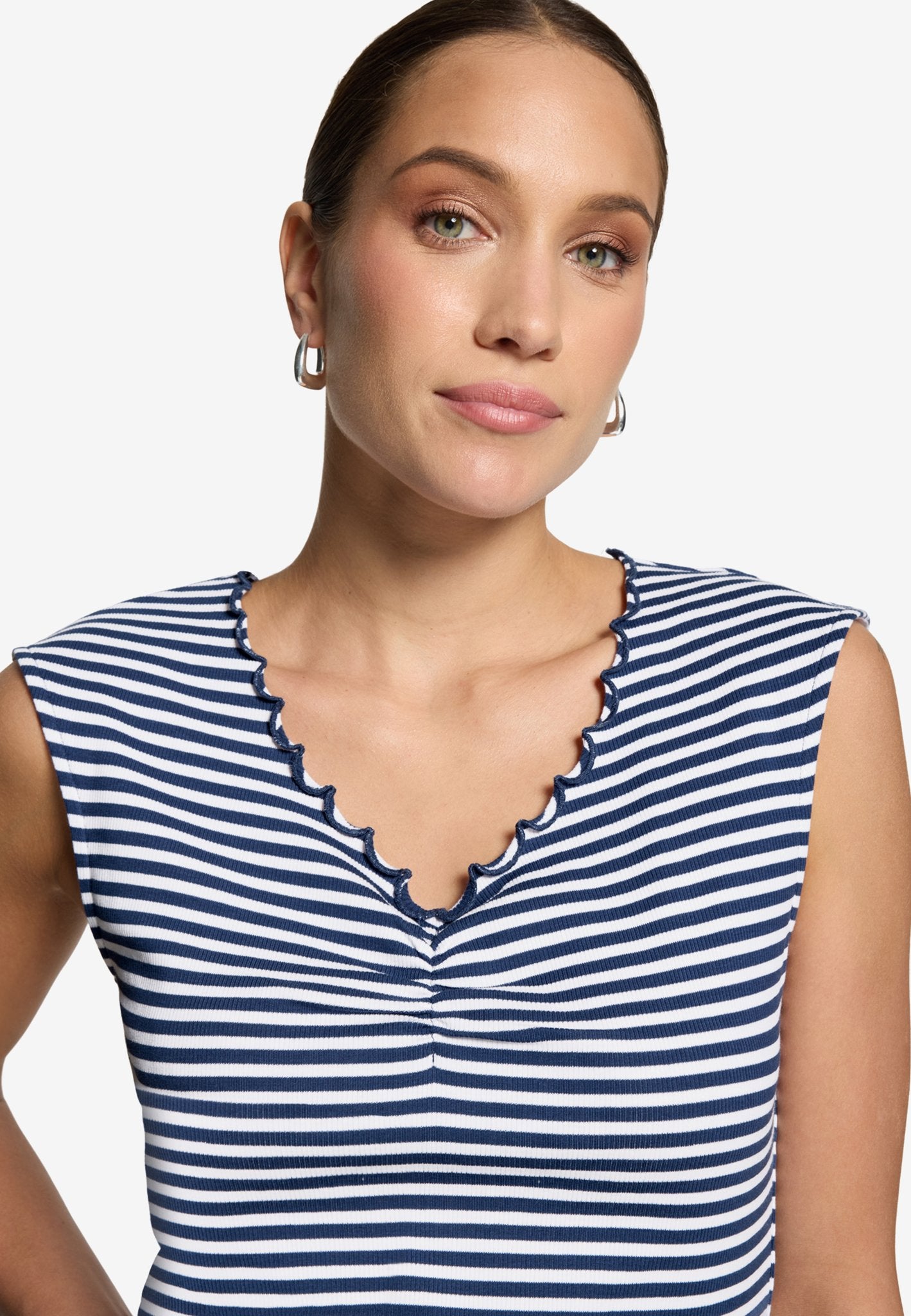 Zero Damen Tops Blue/White
