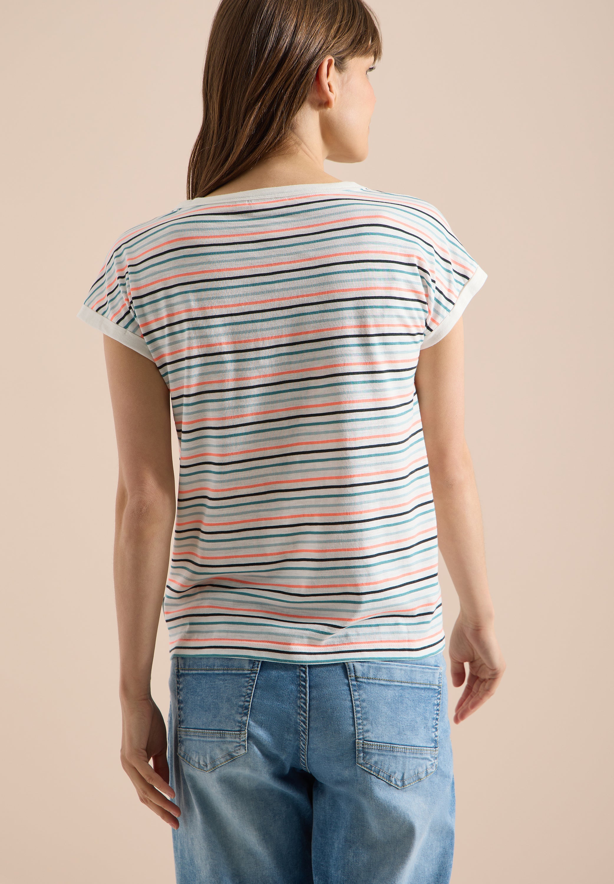 Cecil Damen T-Shirts Vanilla W