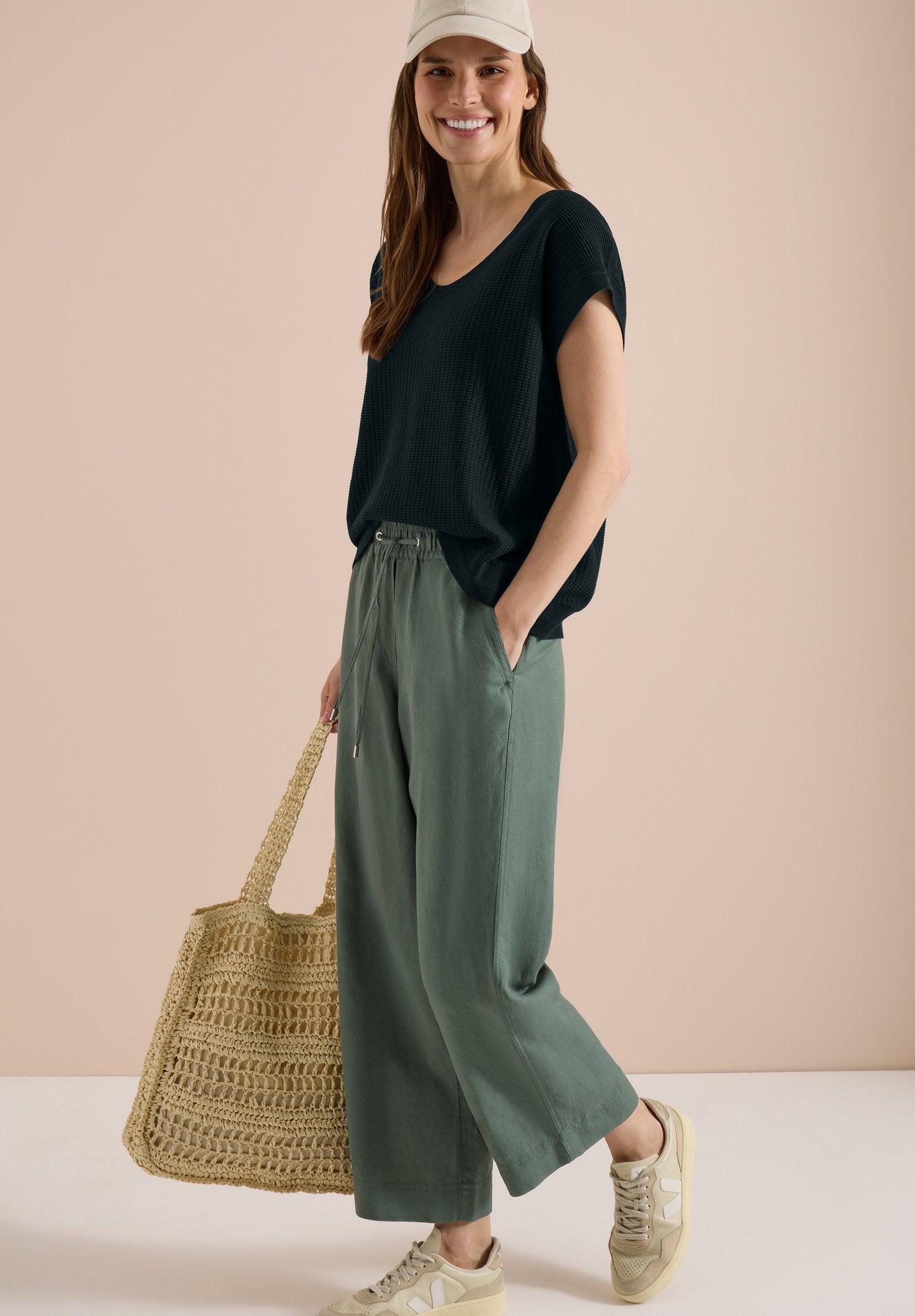 Cecil Damen Pullover Palm Bree