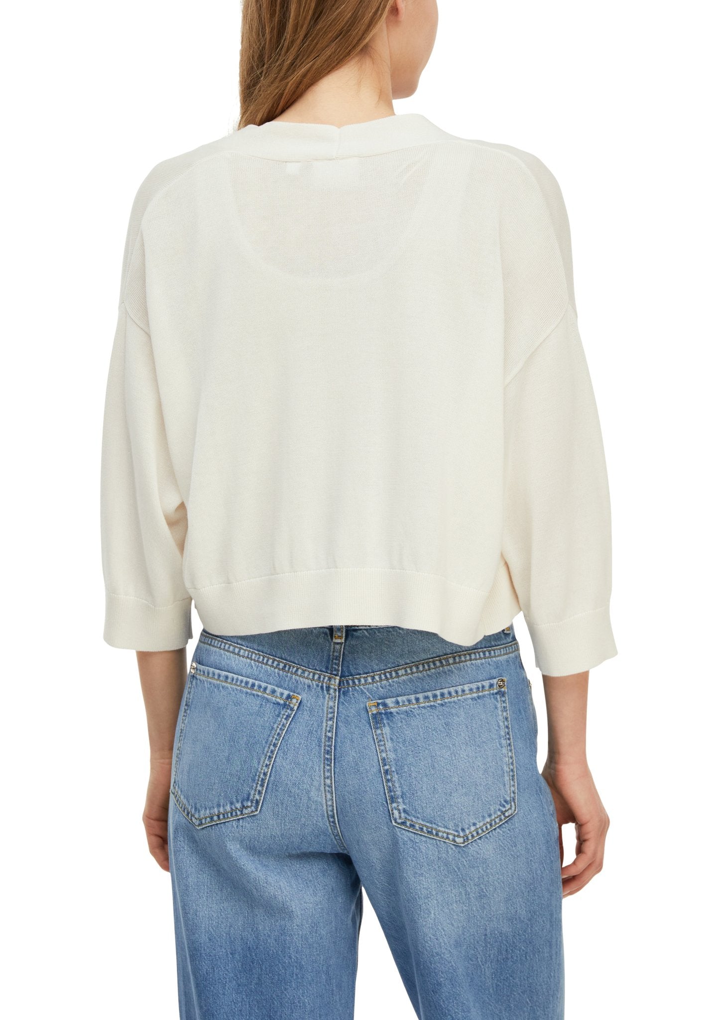 Comma Damen Strickjacken White