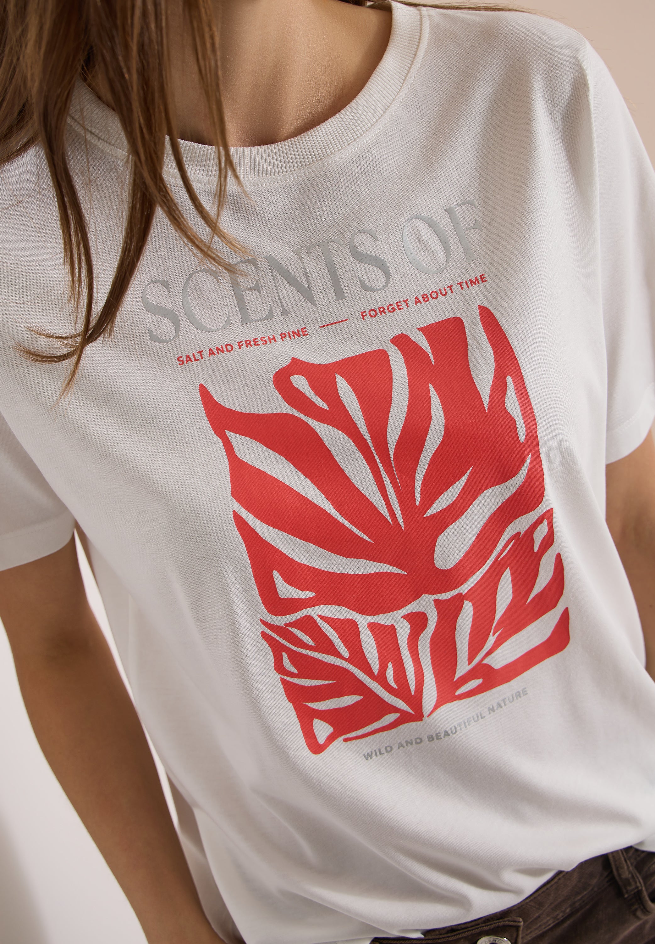 Cecil Damen T-Shirts Vanilla W