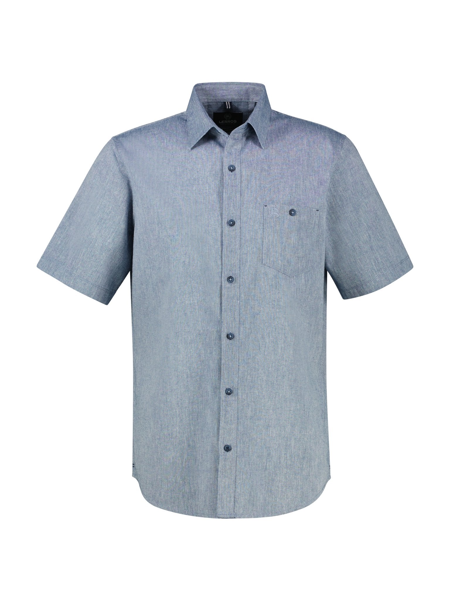 Lerros Herren Hemden kurz True Blue