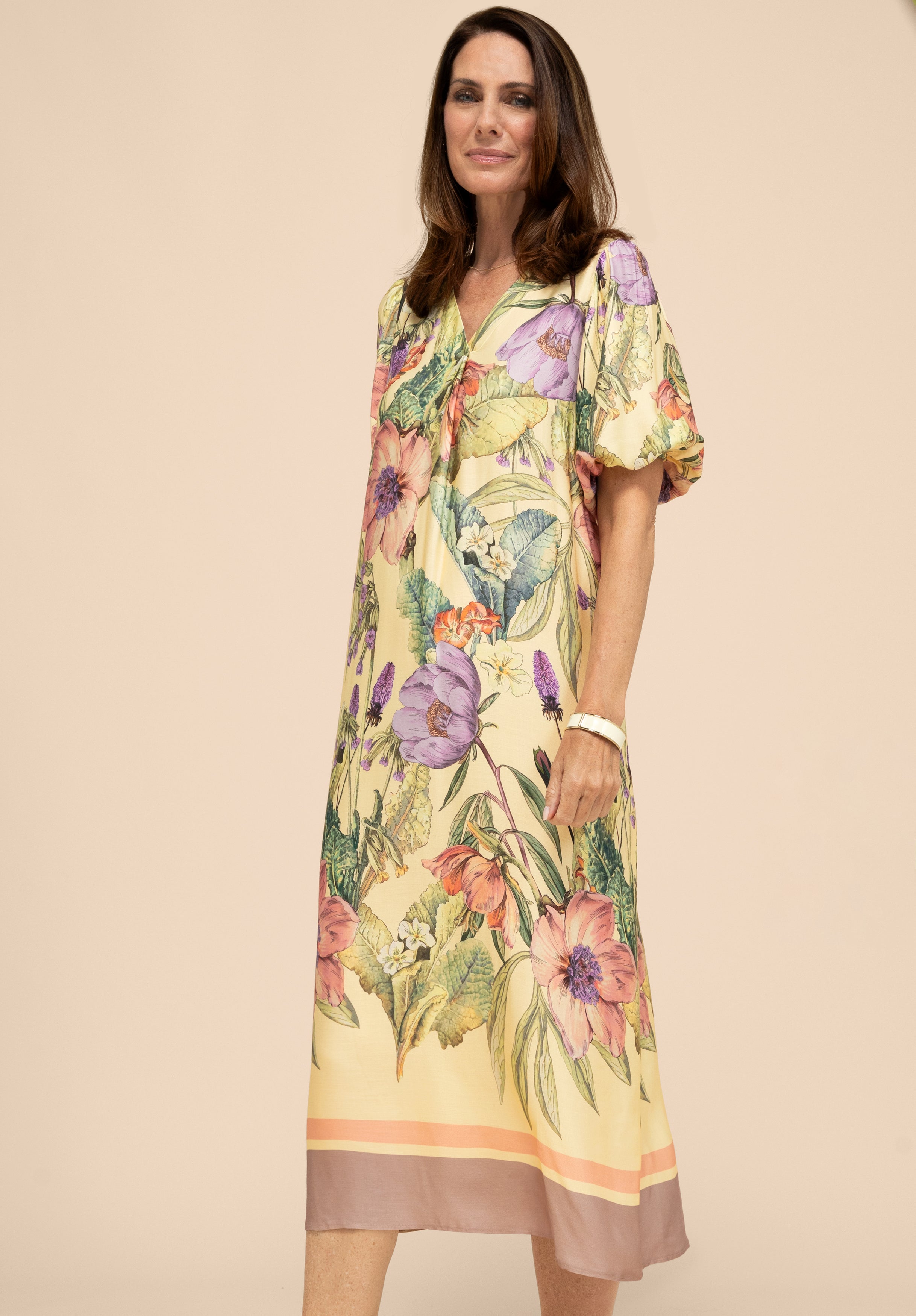 Bianca Damen Kleider Yellow Mix