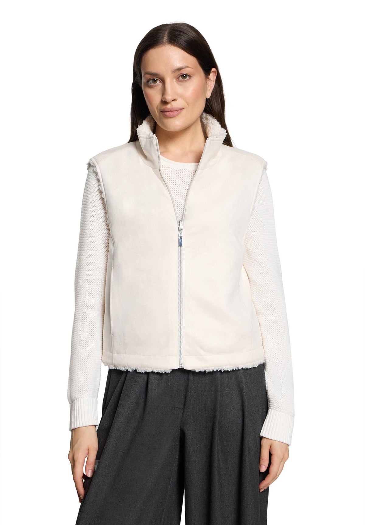 Betty & Co Damen Outdoorwesten White Sand