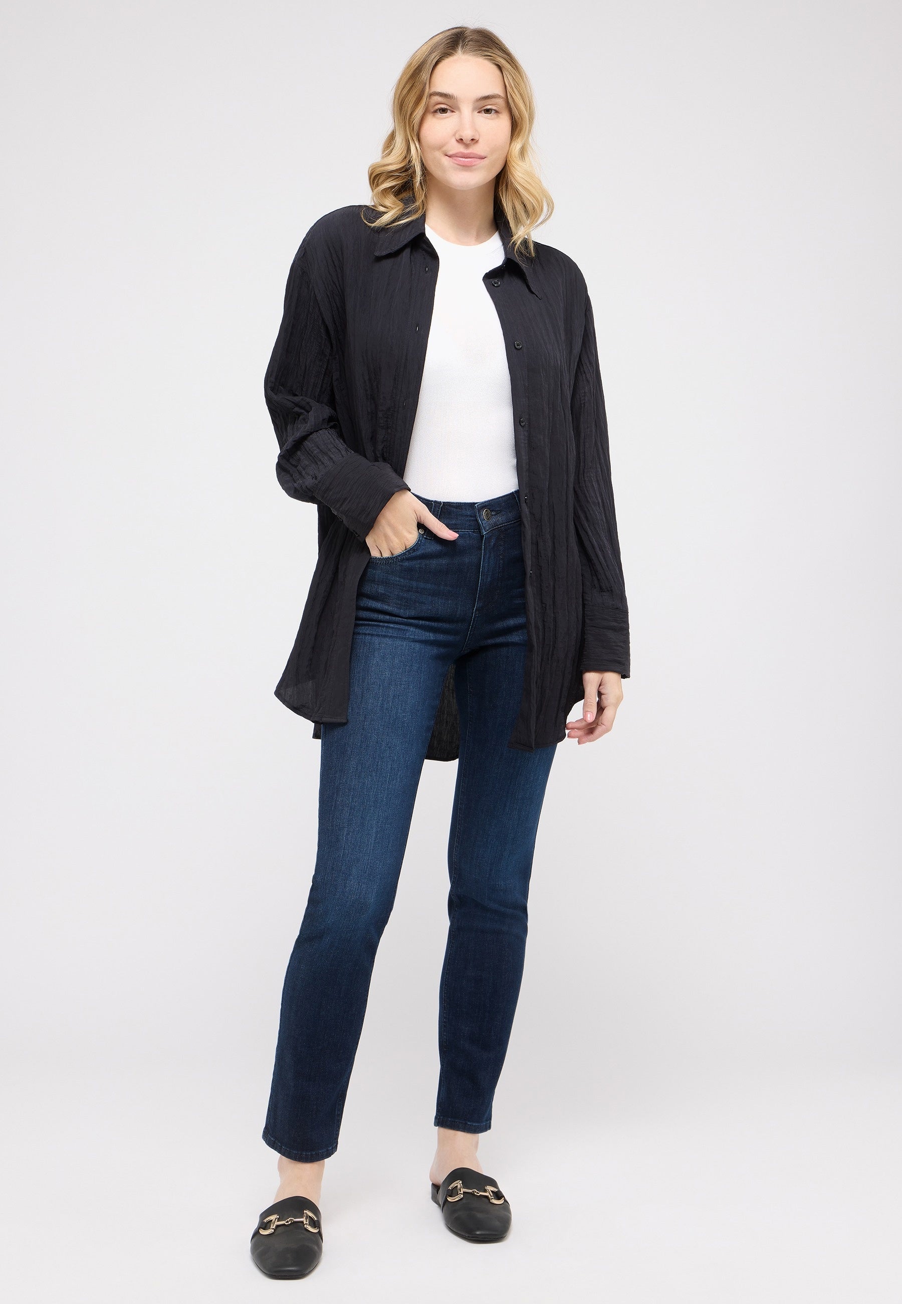 Angels Damen Jeans  Dark Indig