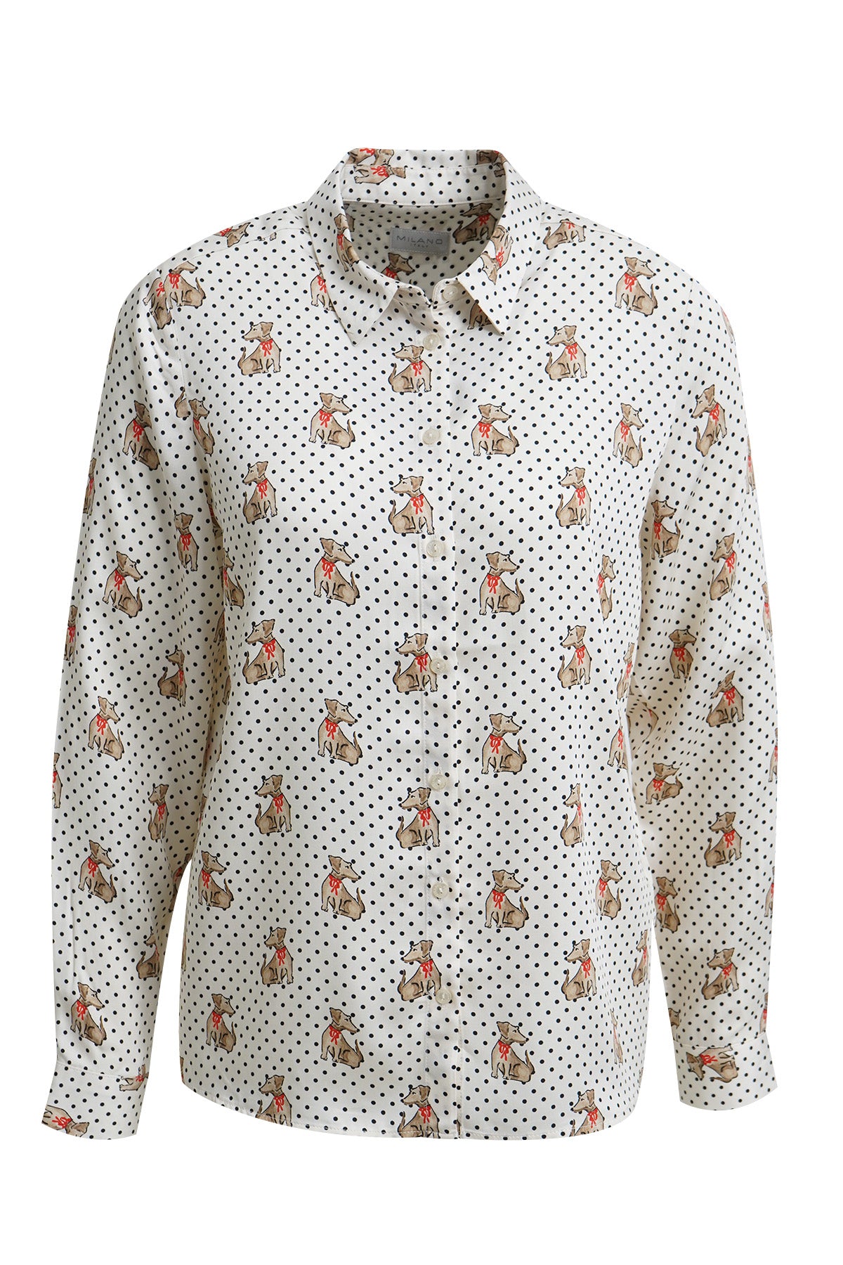 Milano Damen Blusen Sand Print