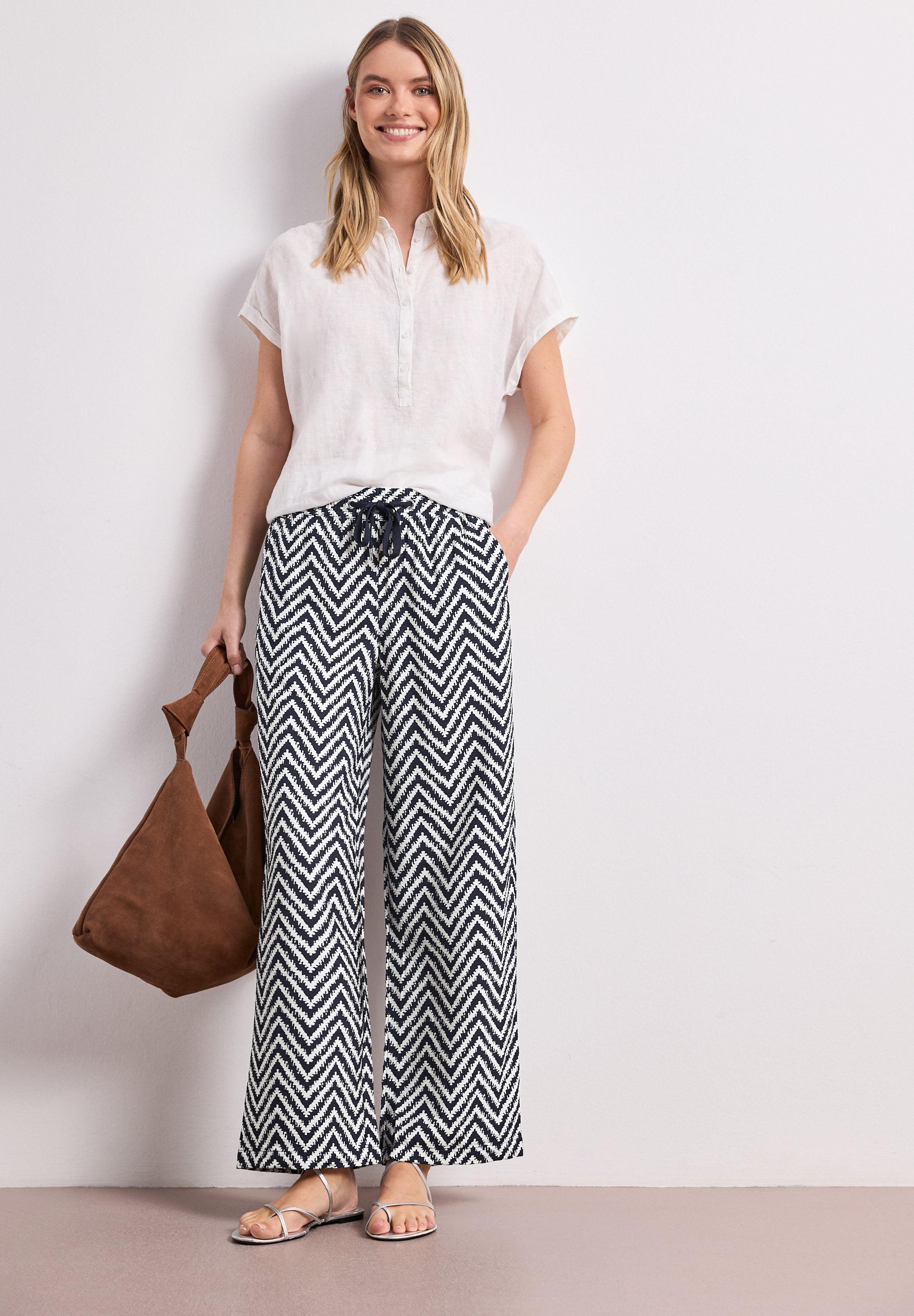 Street One Damen Hosen  Deep Blue