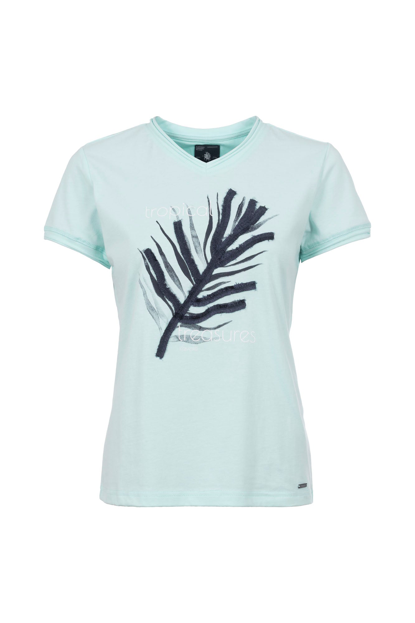 Soquesto Damen T-Shirts Aqua