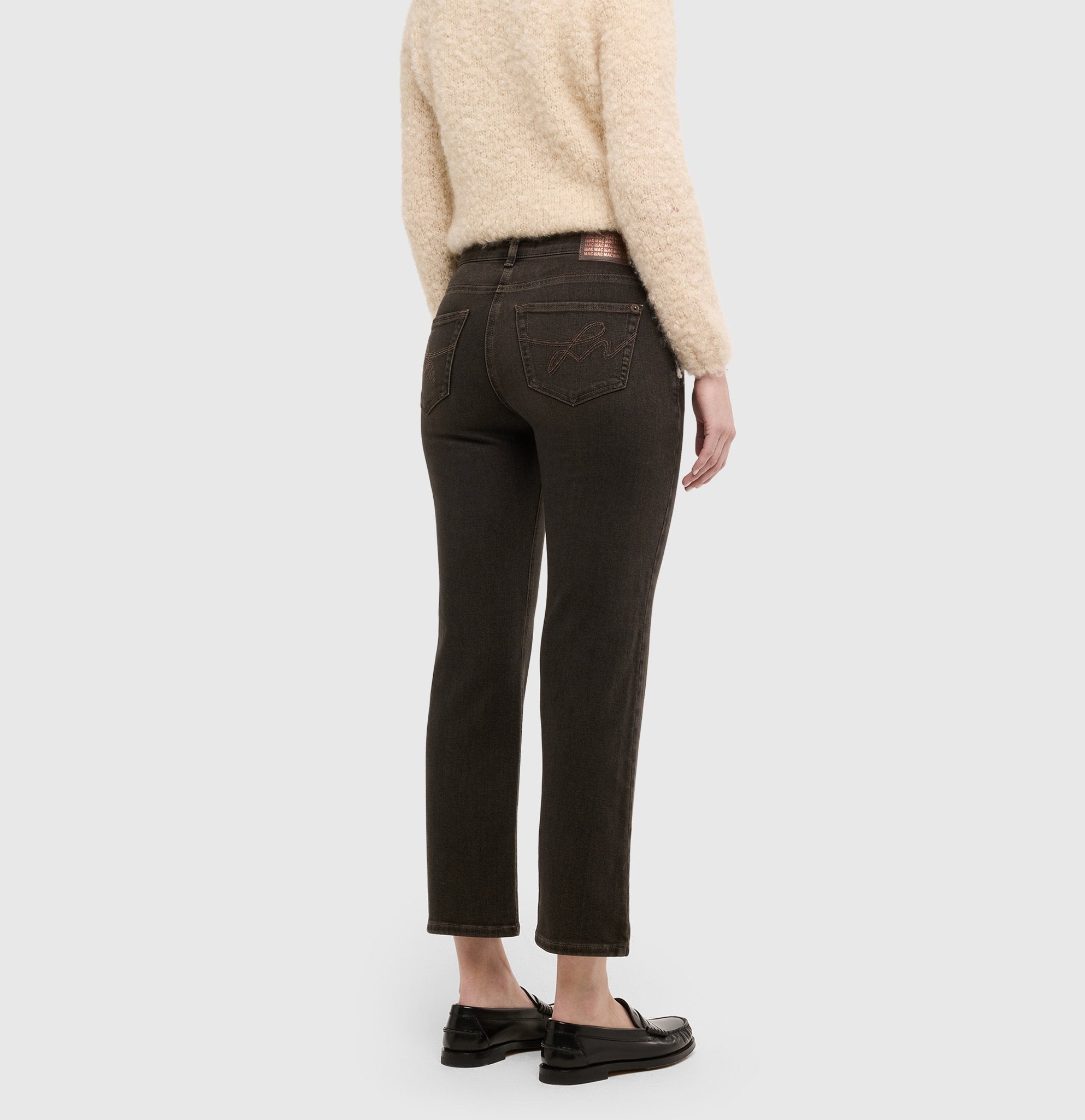Mac Damen Jeans Anthra Black Wa